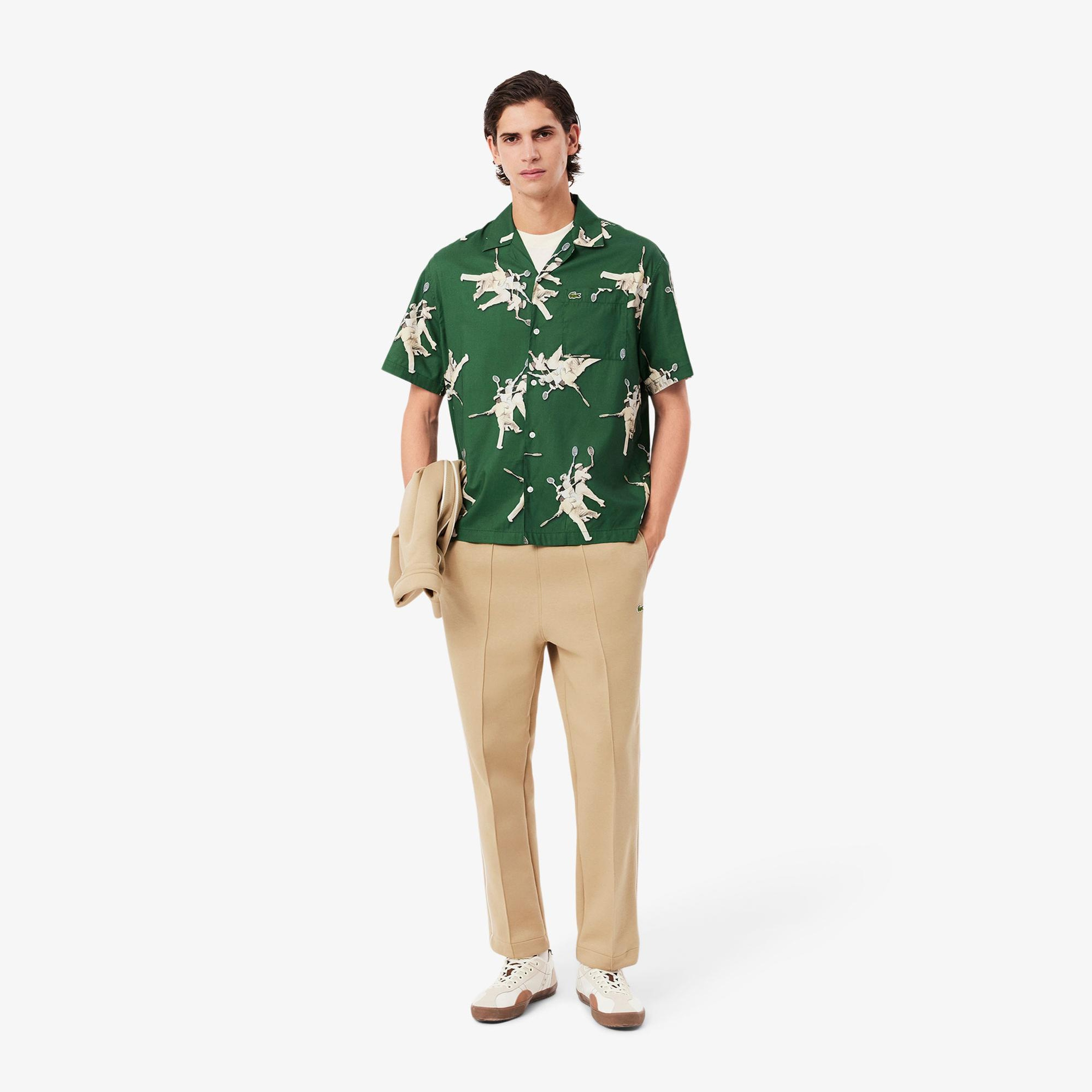 Lacoste Erkek Regular Fit Bej Eşofman Altı