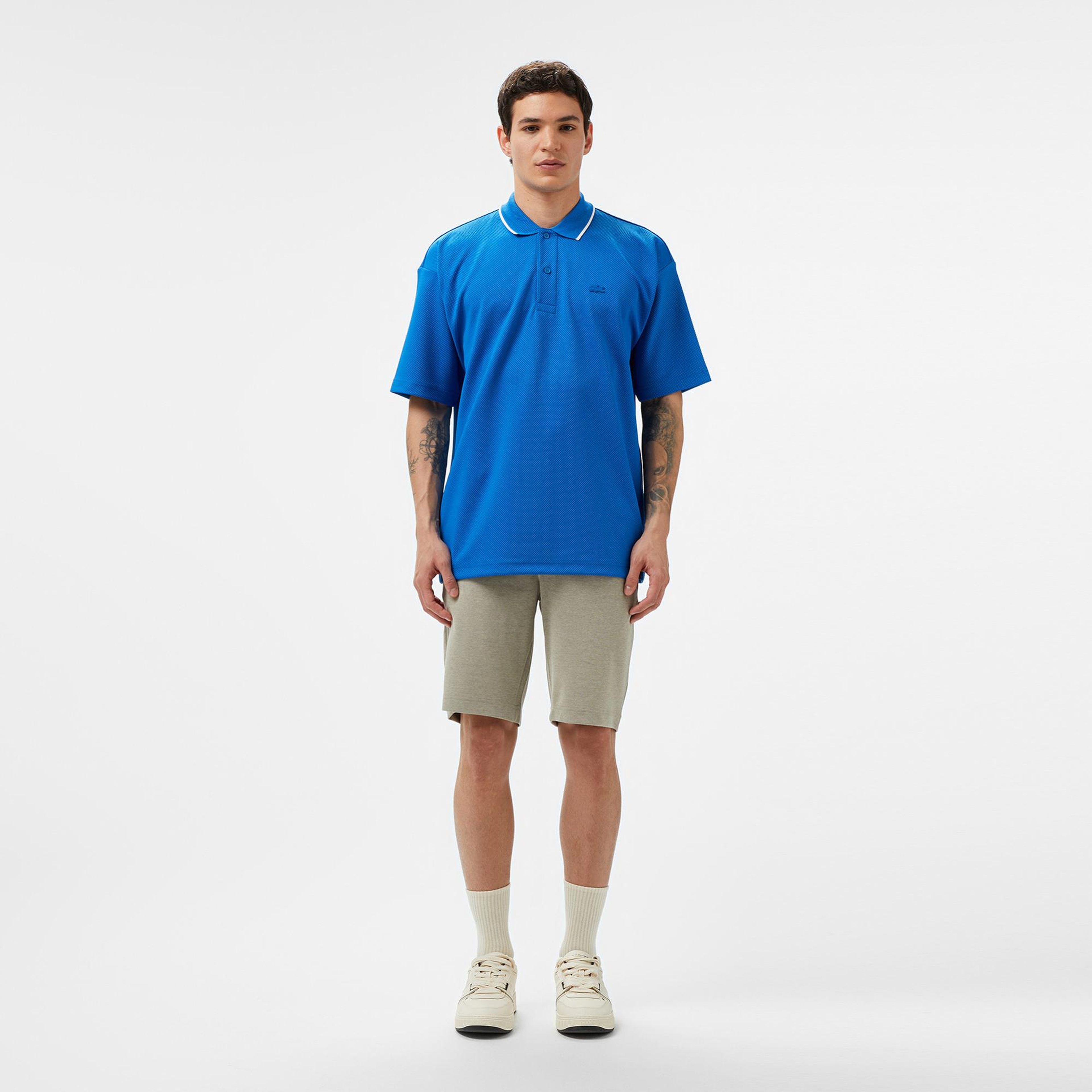 Lacoste Erkek Oversize Fit Mavi Polo