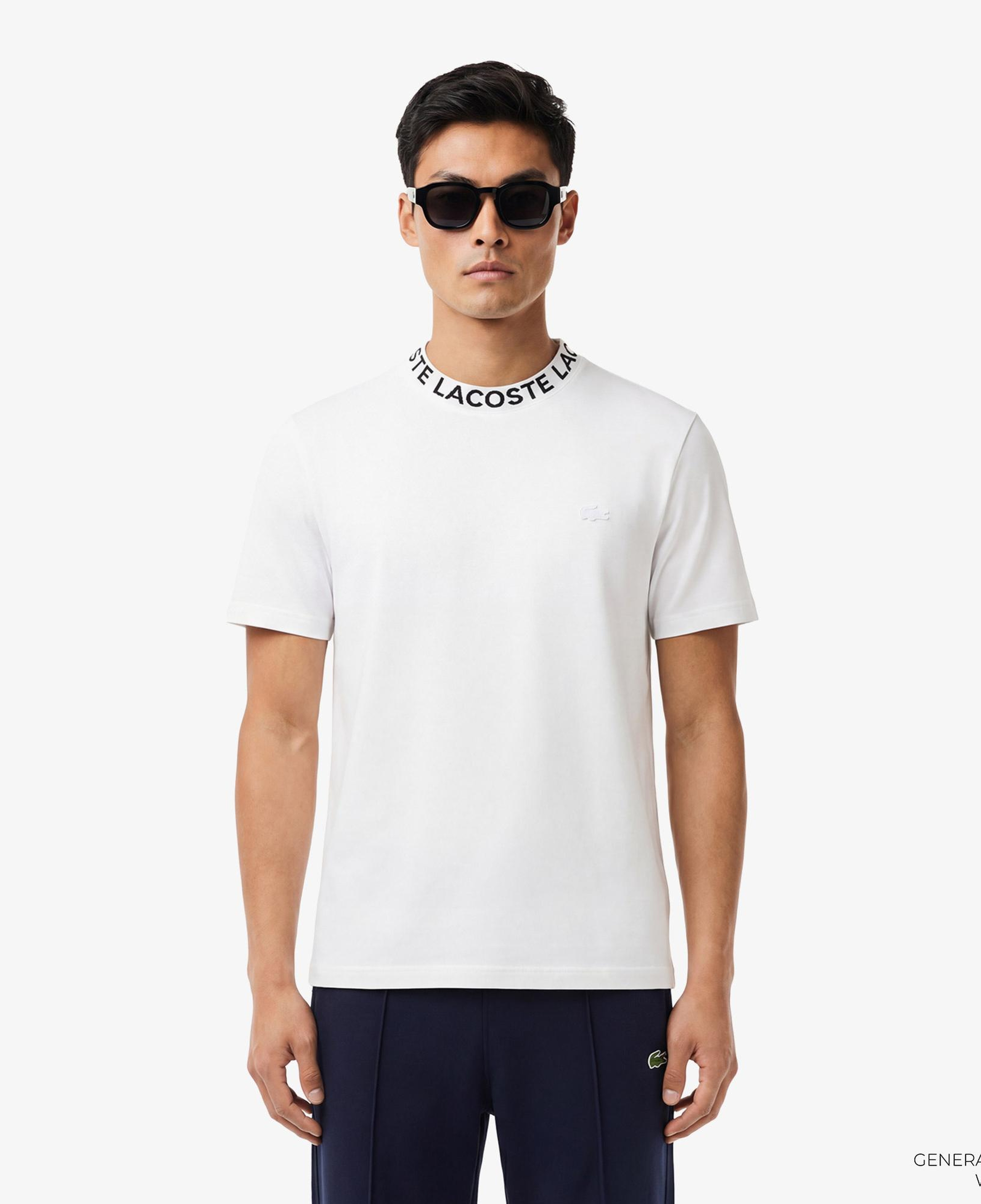 Lacoste Erkek Regular Fit Bisiklet Yaka Beyaz T-Shirt