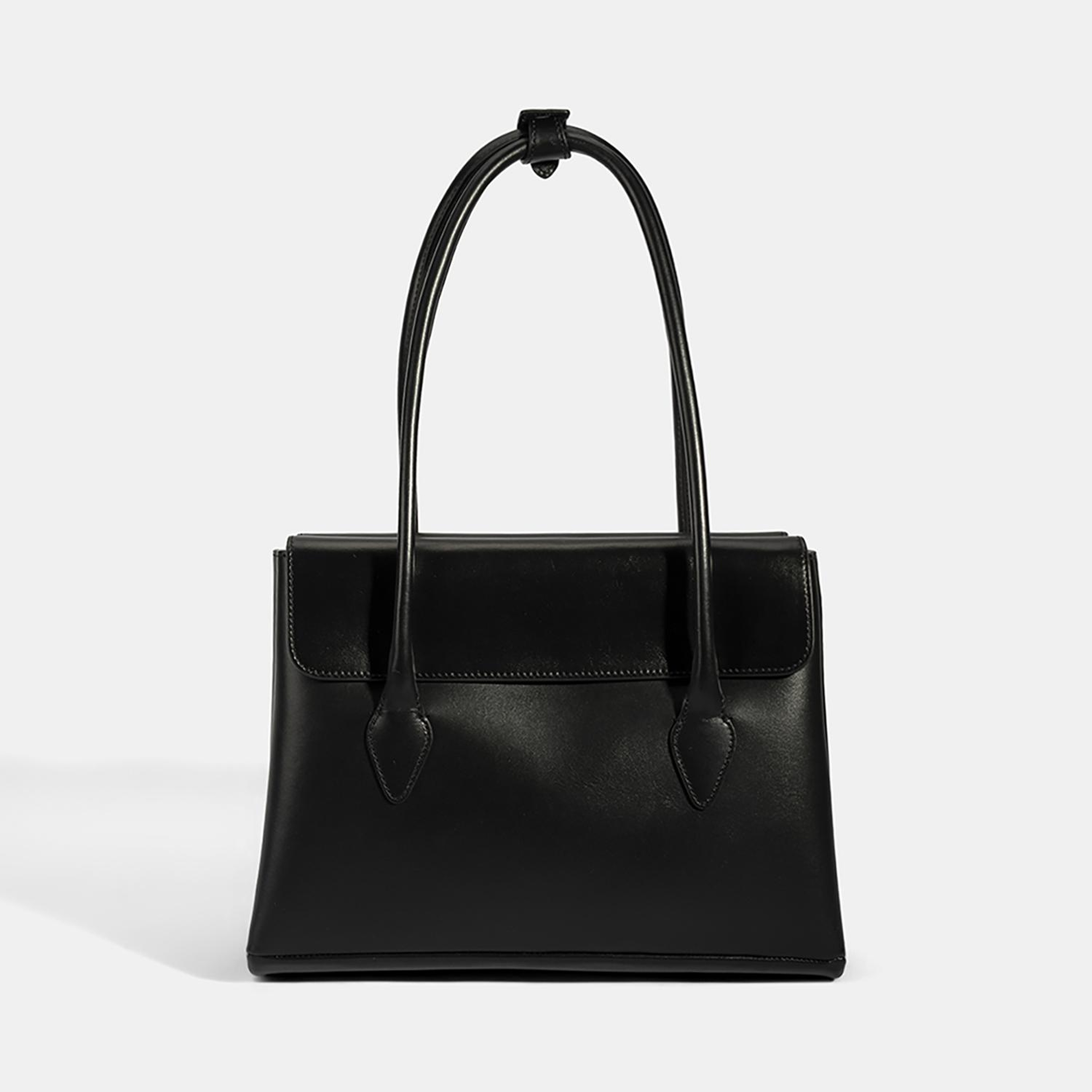 DESA Kadın Siyah Monogram Baskılı Deri Omuz Çantası