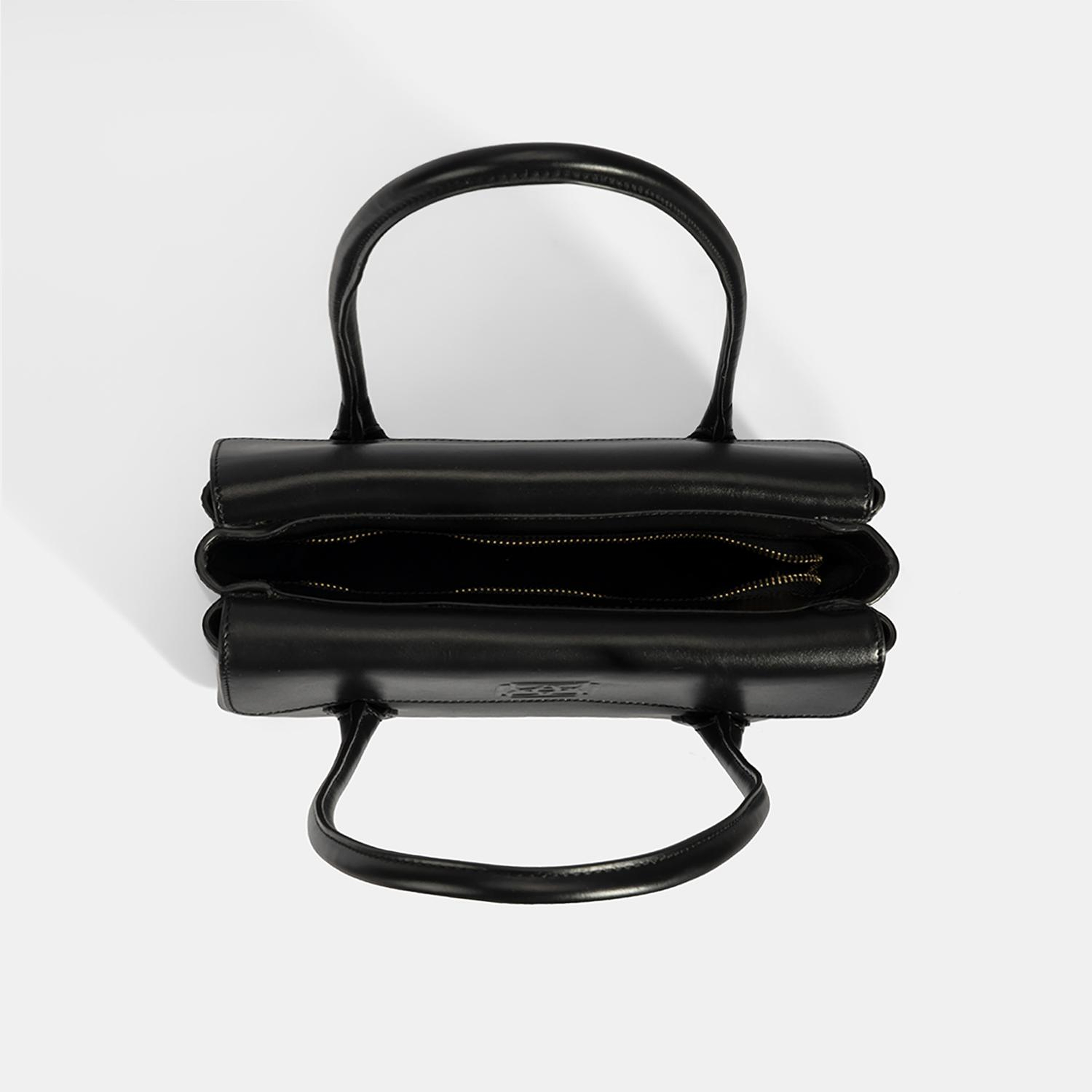 DESA Kadın Siyah Monogram Baskılı Deri Omuz Çantası