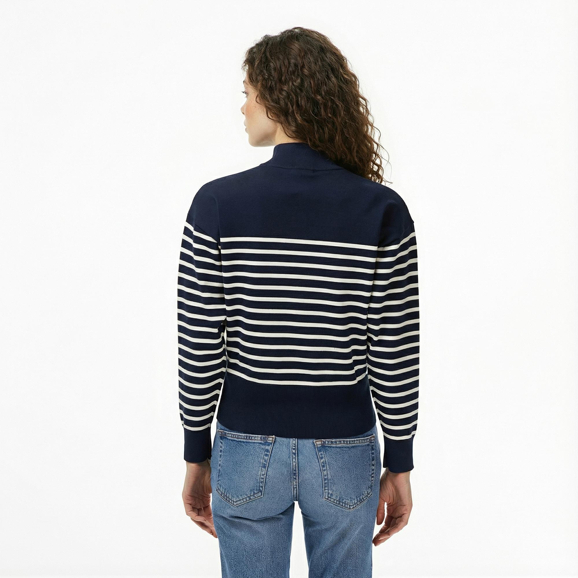 Tommy Hilfiger Jersey Gold Kadın Lacivert Kazak