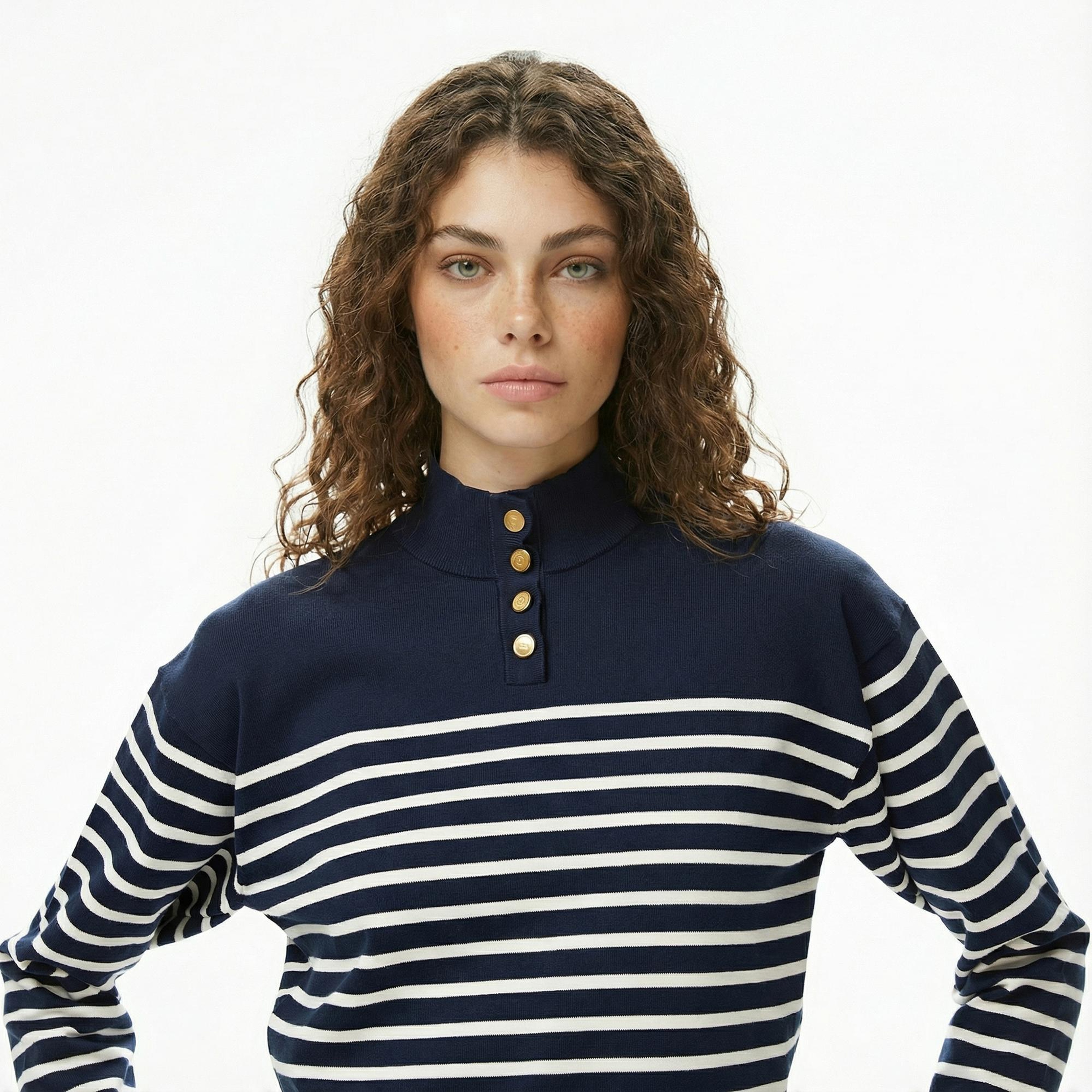 Tommy Hilfiger Jersey Gold Kadın Lacivert Kazak