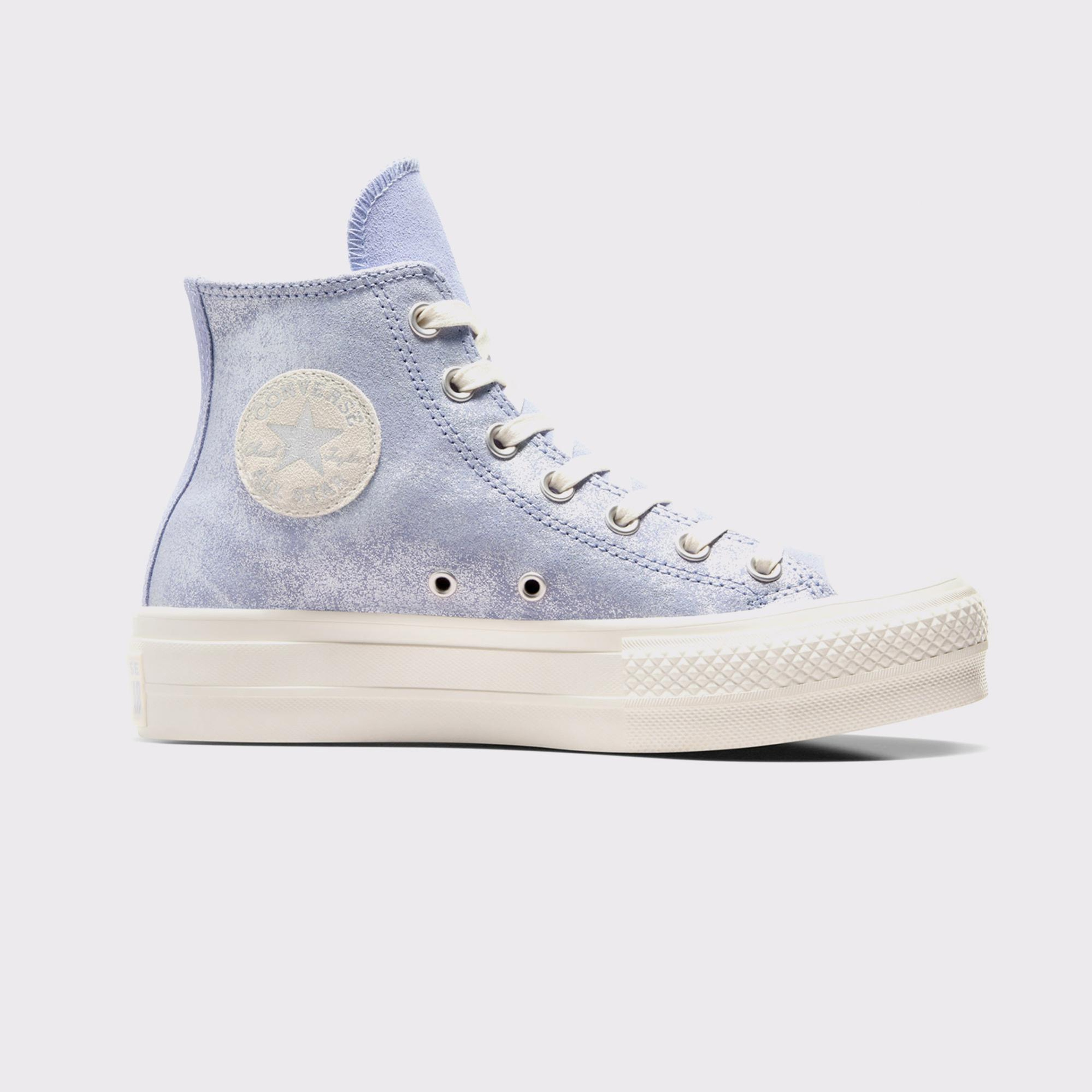 Converse Chuck Taylor All Star Lift Kadın Lila Süet Platform Sneaker