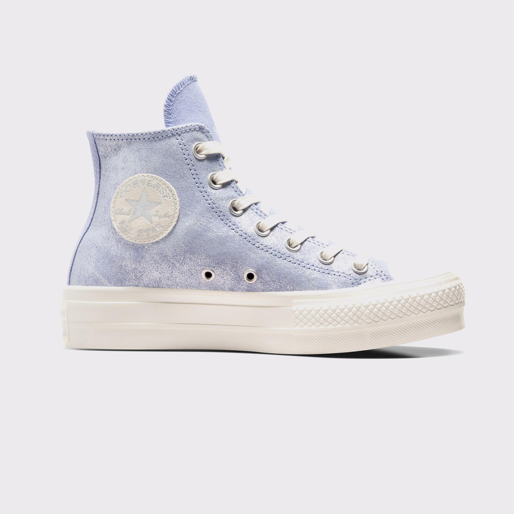 Converse Chuck Taylor All Star Lift Kadın Lila Süet Platform Sneaker
