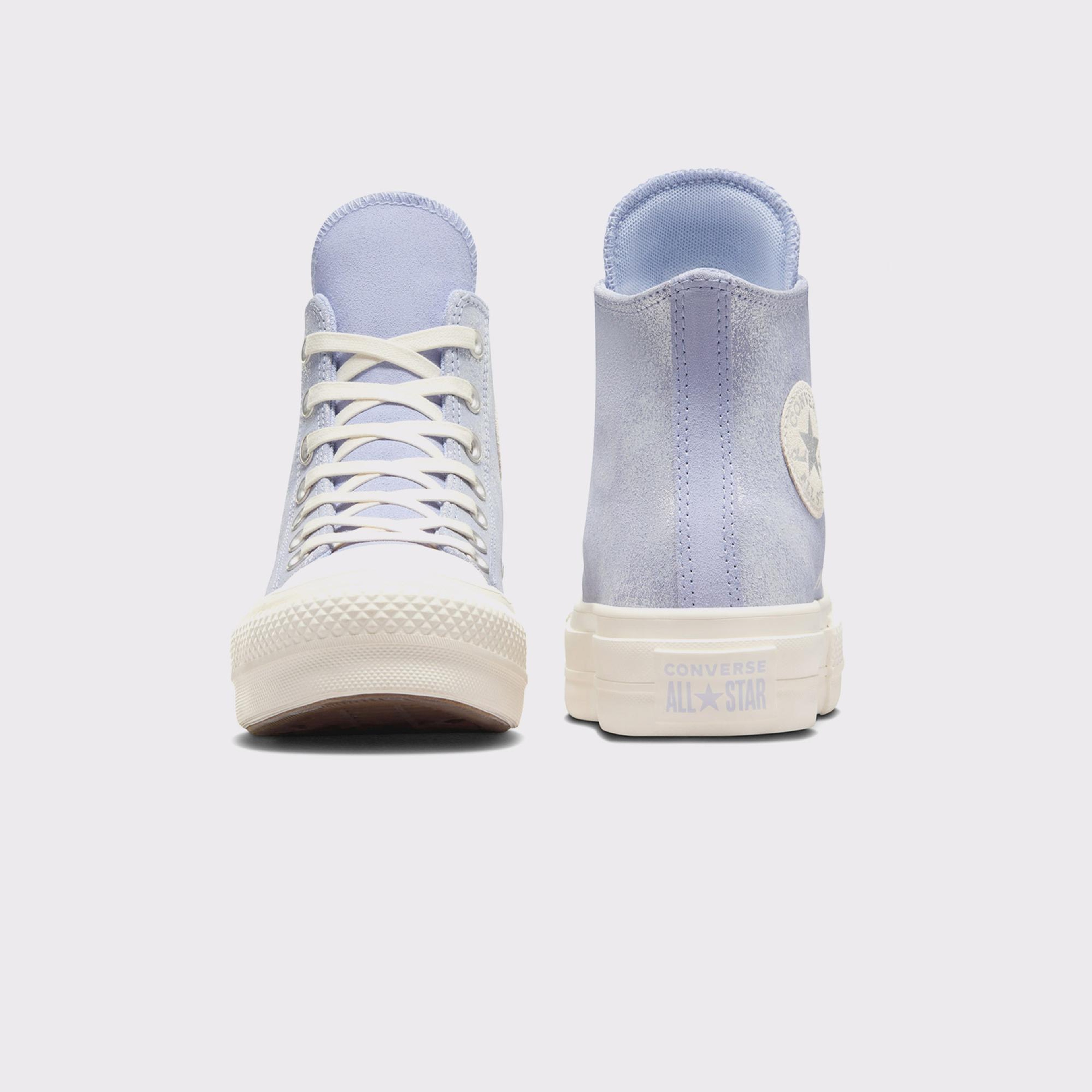 Converse Chuck Taylor All Star Lift Kadın Lila Süet Platform Sneaker