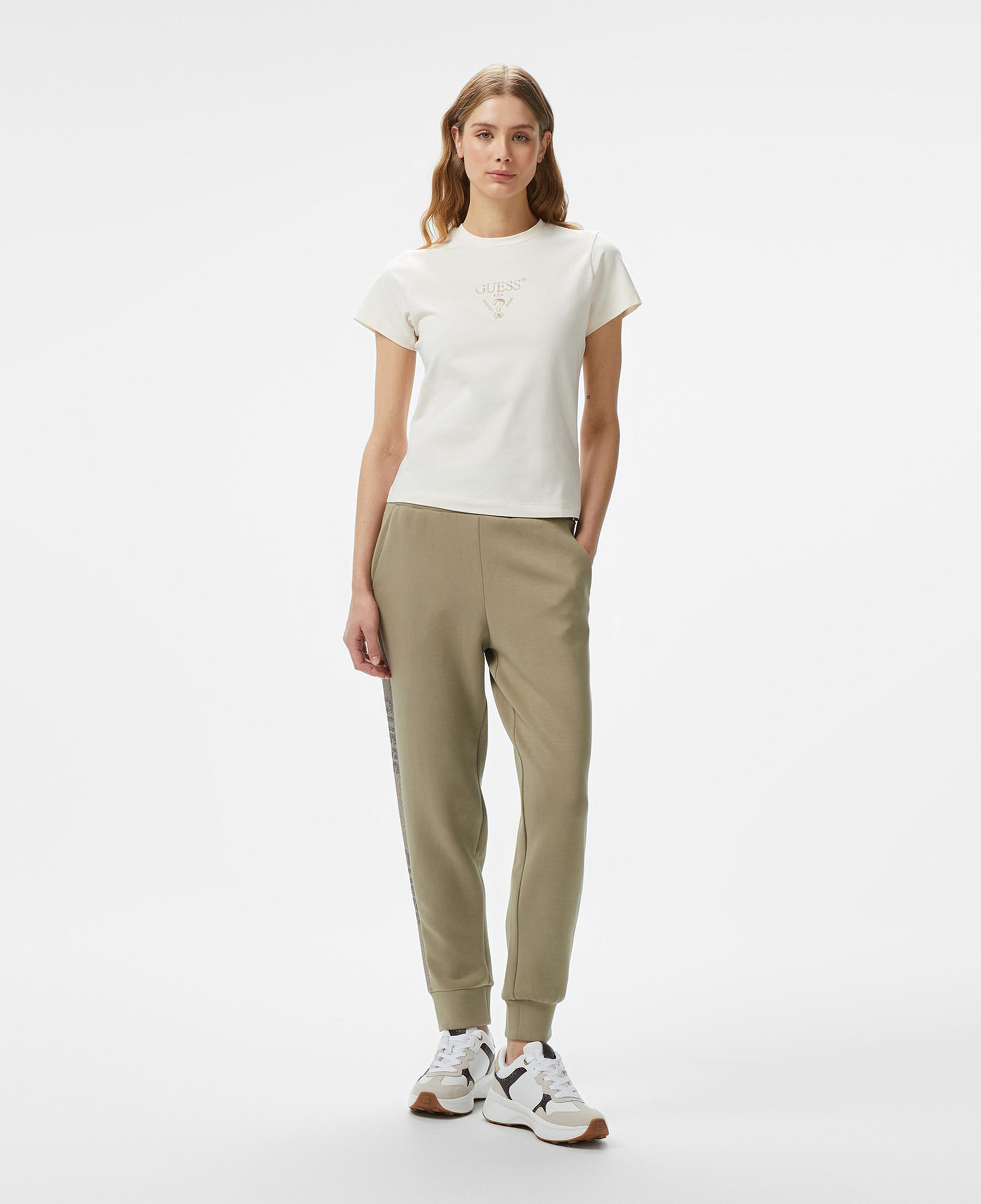 Guess Victoire Scuba Kadın Haki Eşofman Altı