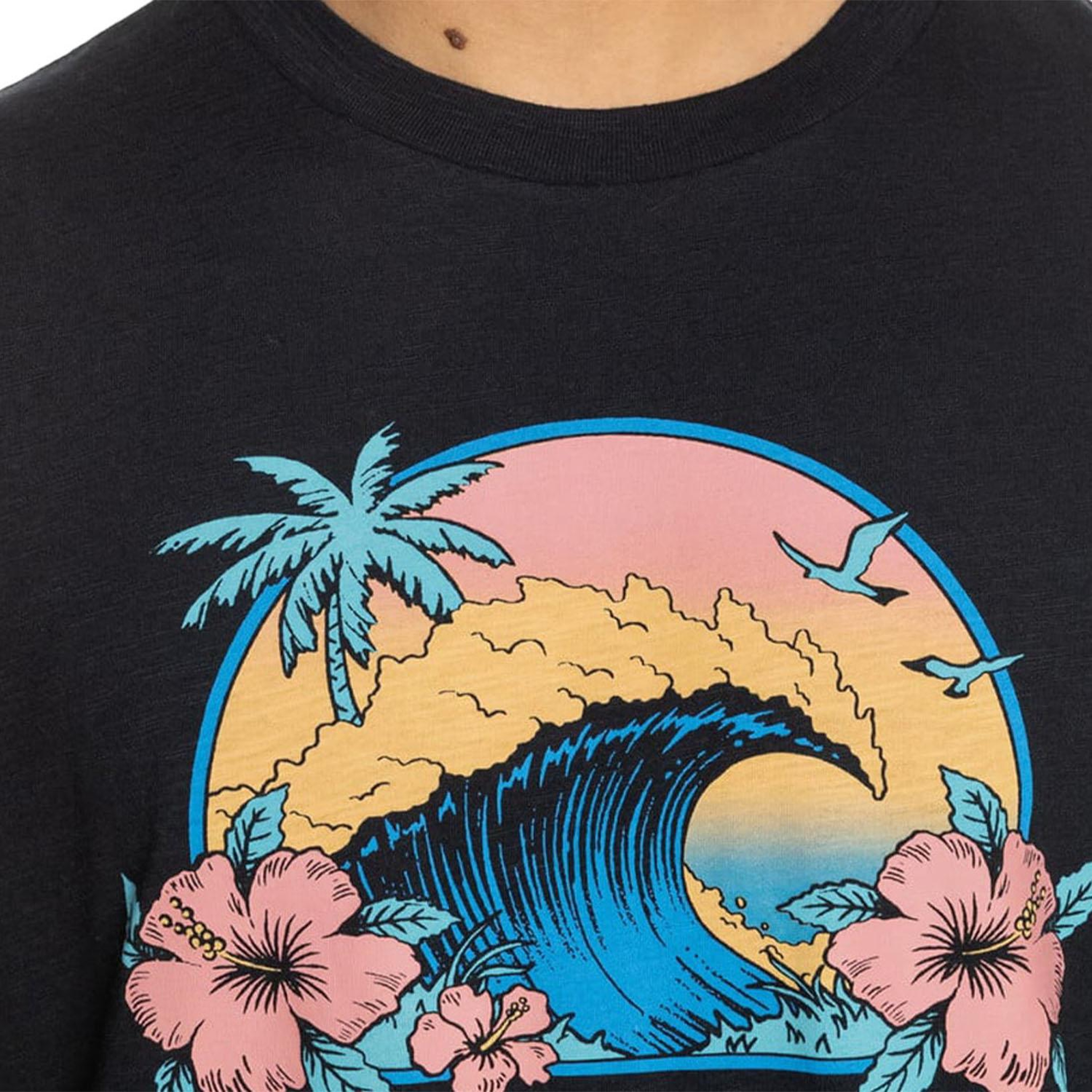 Quiksilver Riding Today Erkek Siyah Tişört