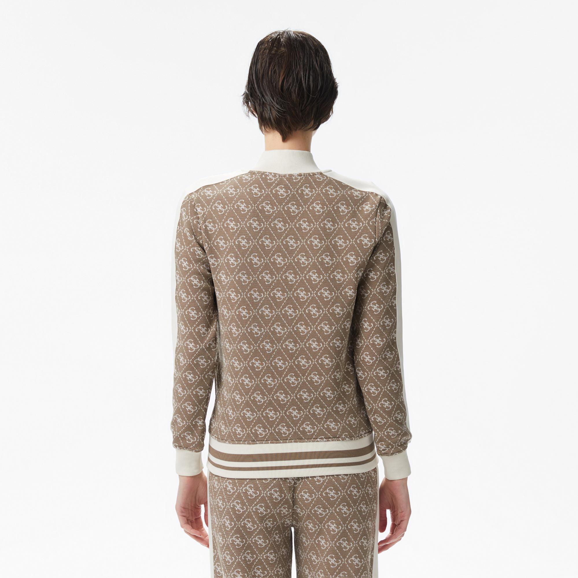 Guess Rhombus Kadın Bej Sweatshirt