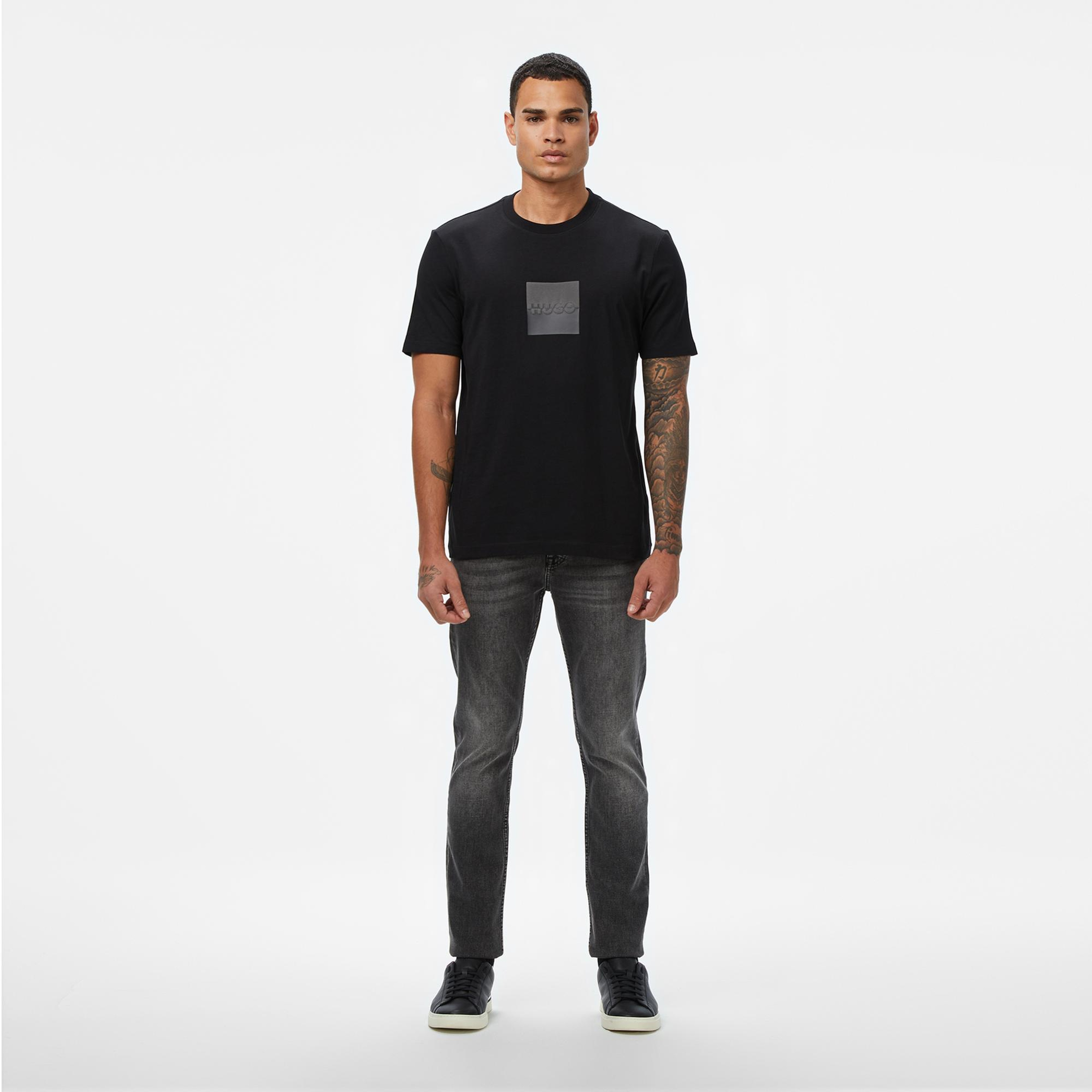 Hugo Dusplit Erkek Siyah T-Shirt