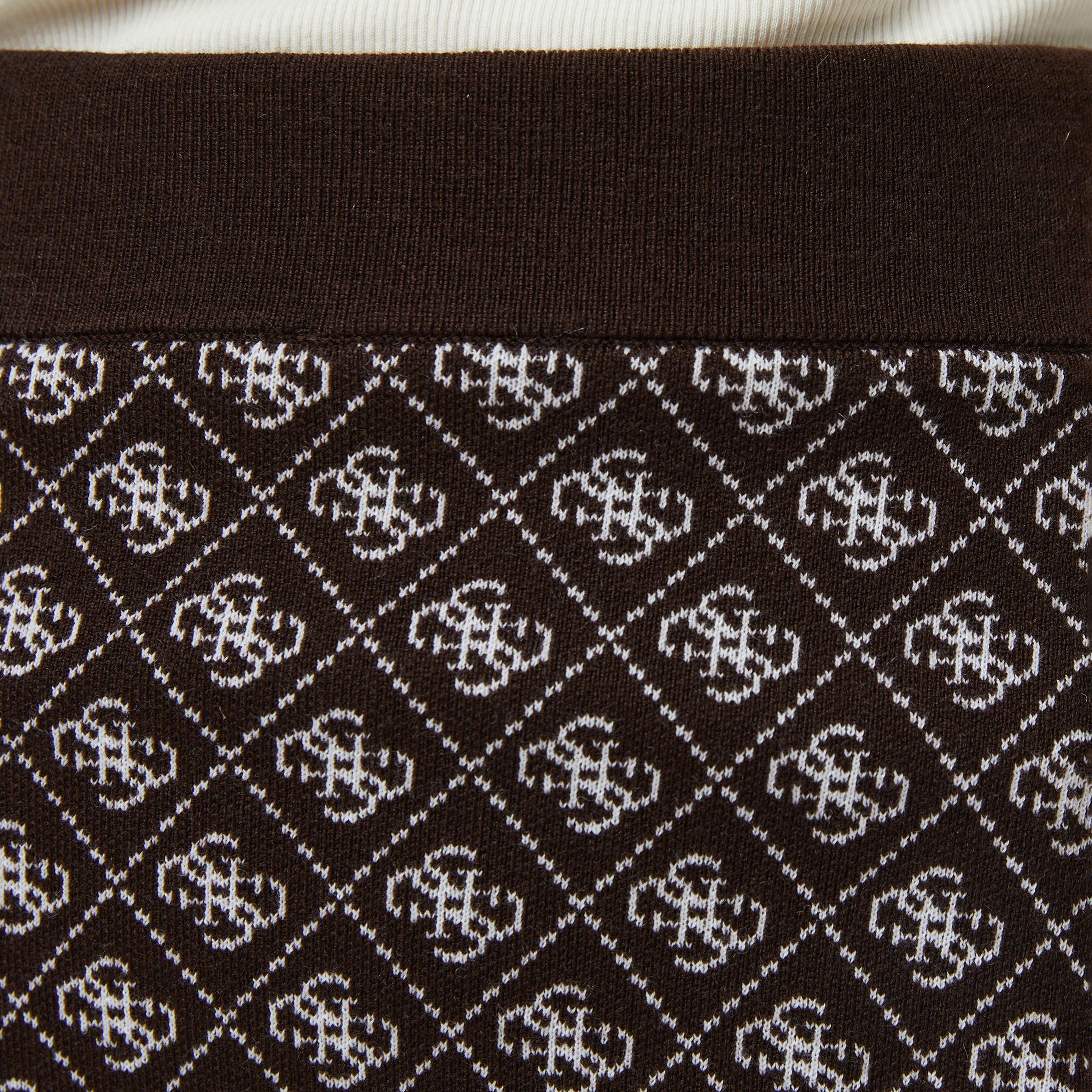 Guess Aubrey A Kesim Yün Karışımlı Kadın Kahverengi Etek