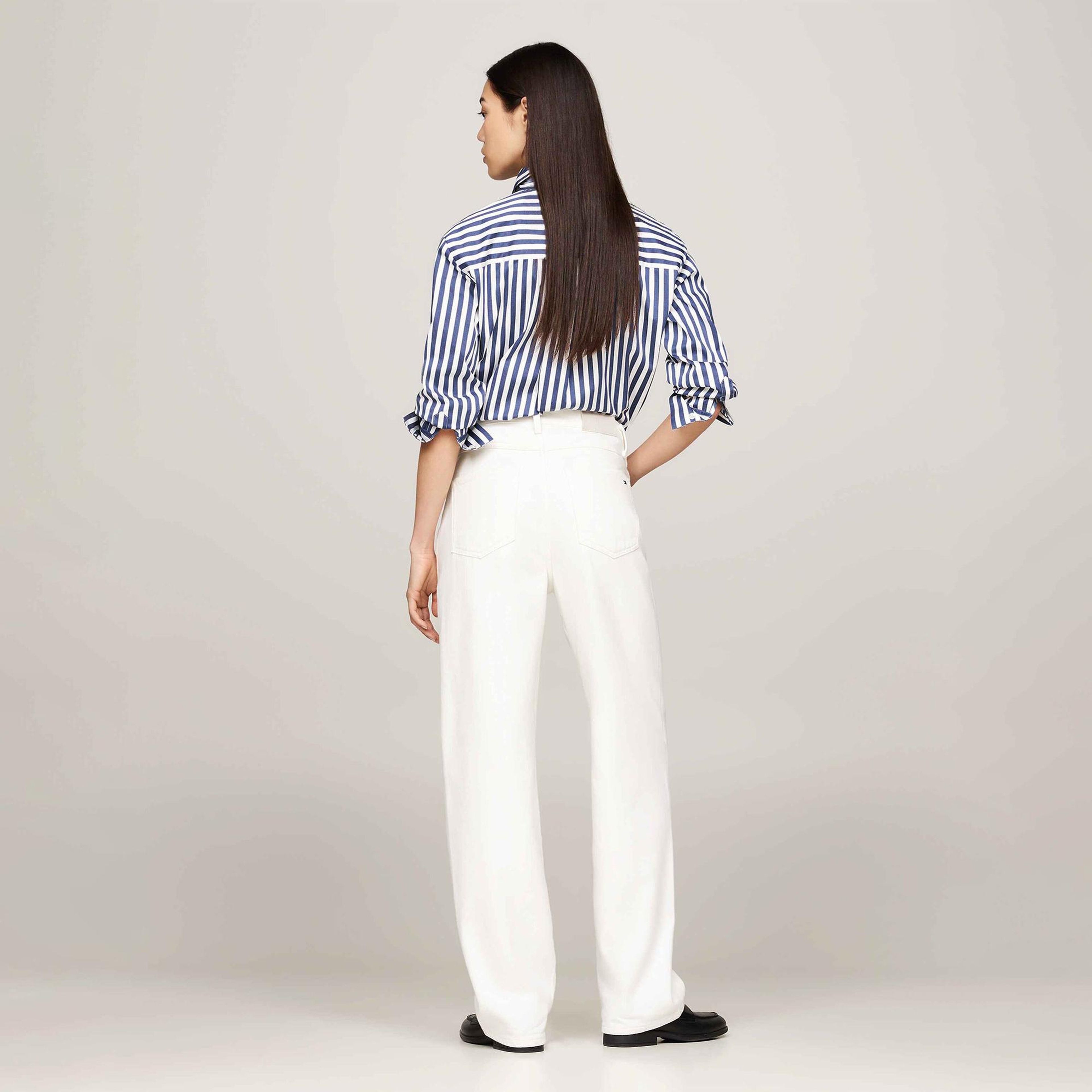 Tommy Hilfiger Kadın Beyaz Jean Pantolon