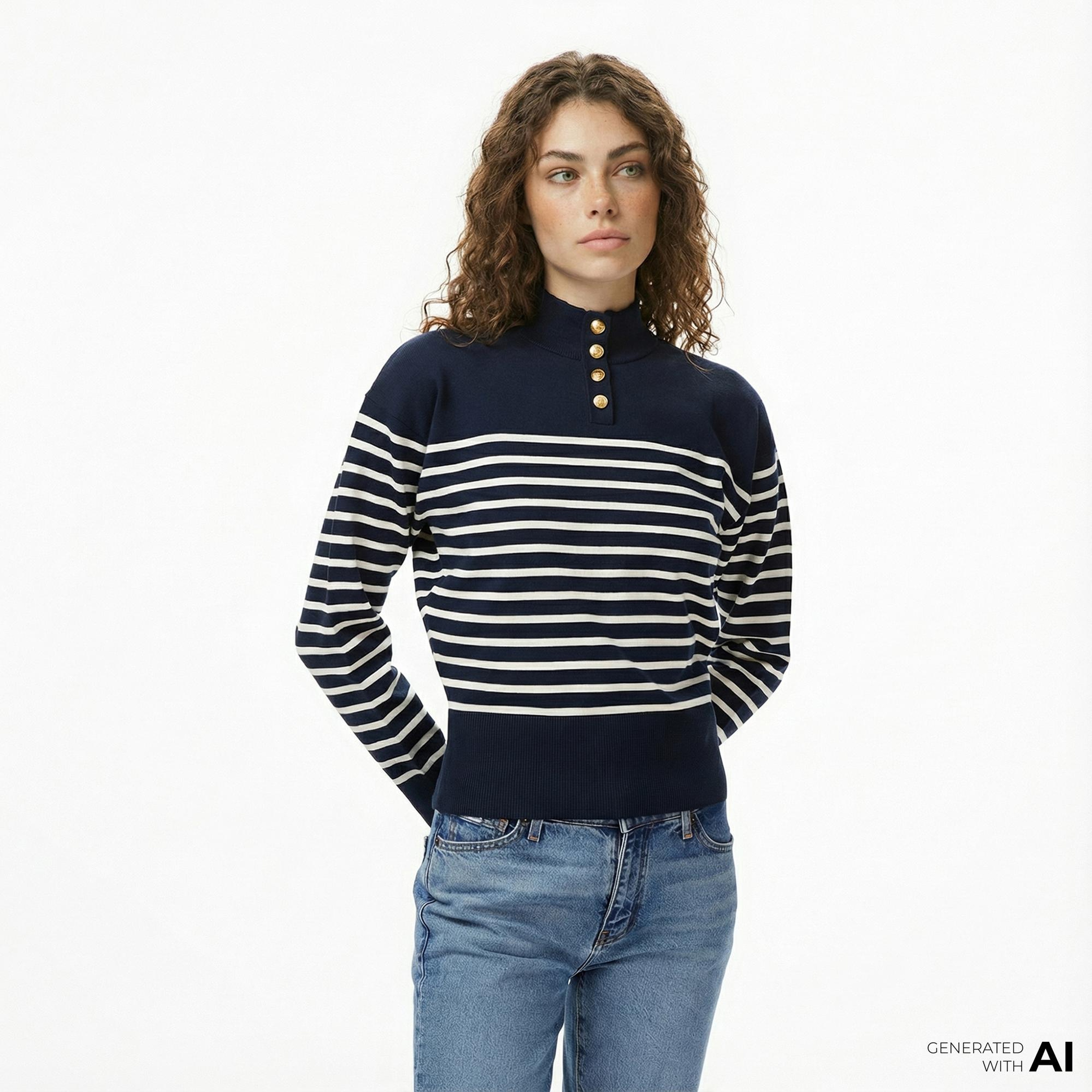 Tommy Hilfiger Jersey Gold Kadın Lacivert Kazak