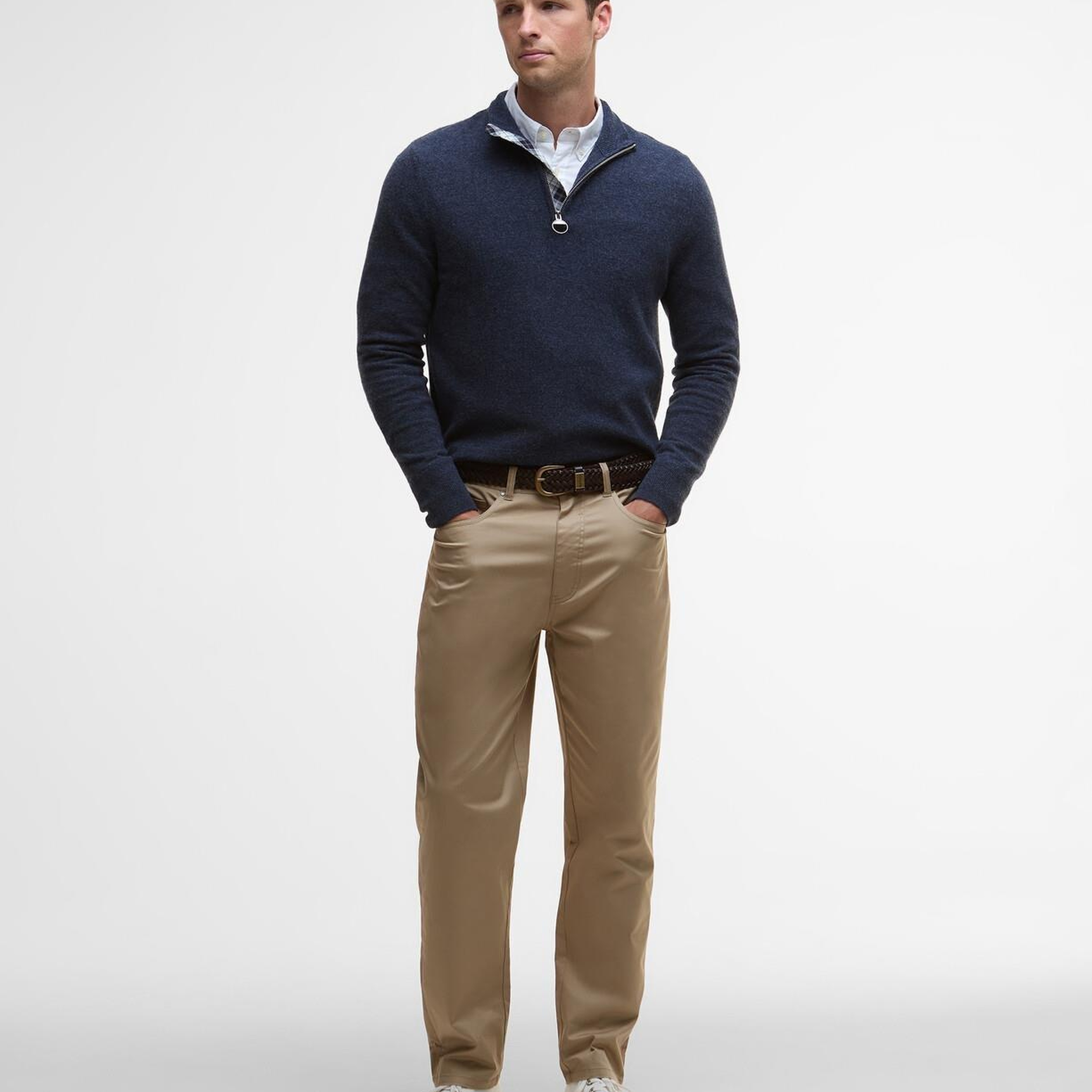 Barbour Waterbury Half Zip Kazak