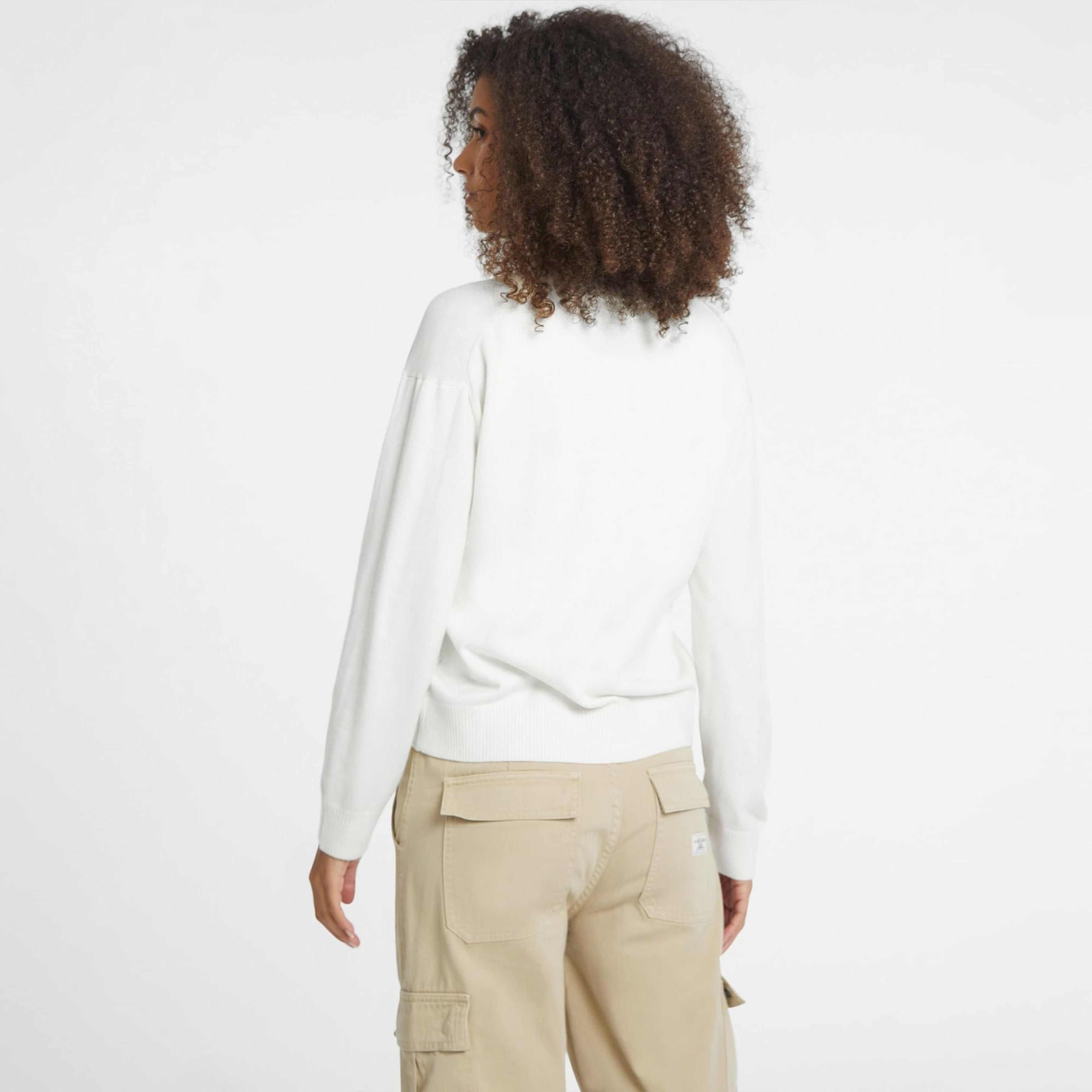 Guess Silk Wool Kadın Beyaz Hırka