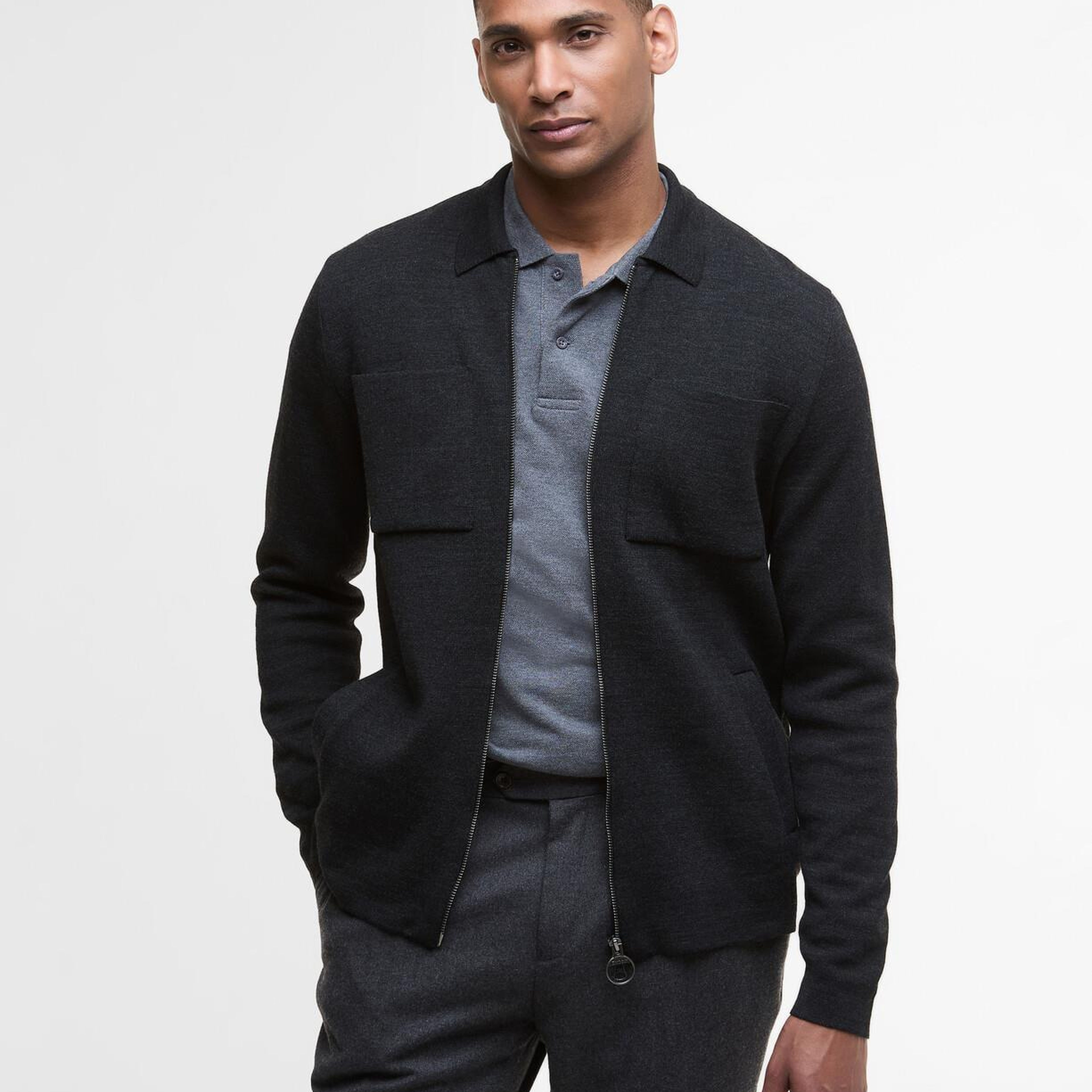 Barbour Croscombe Knitted Zip Through Hırka