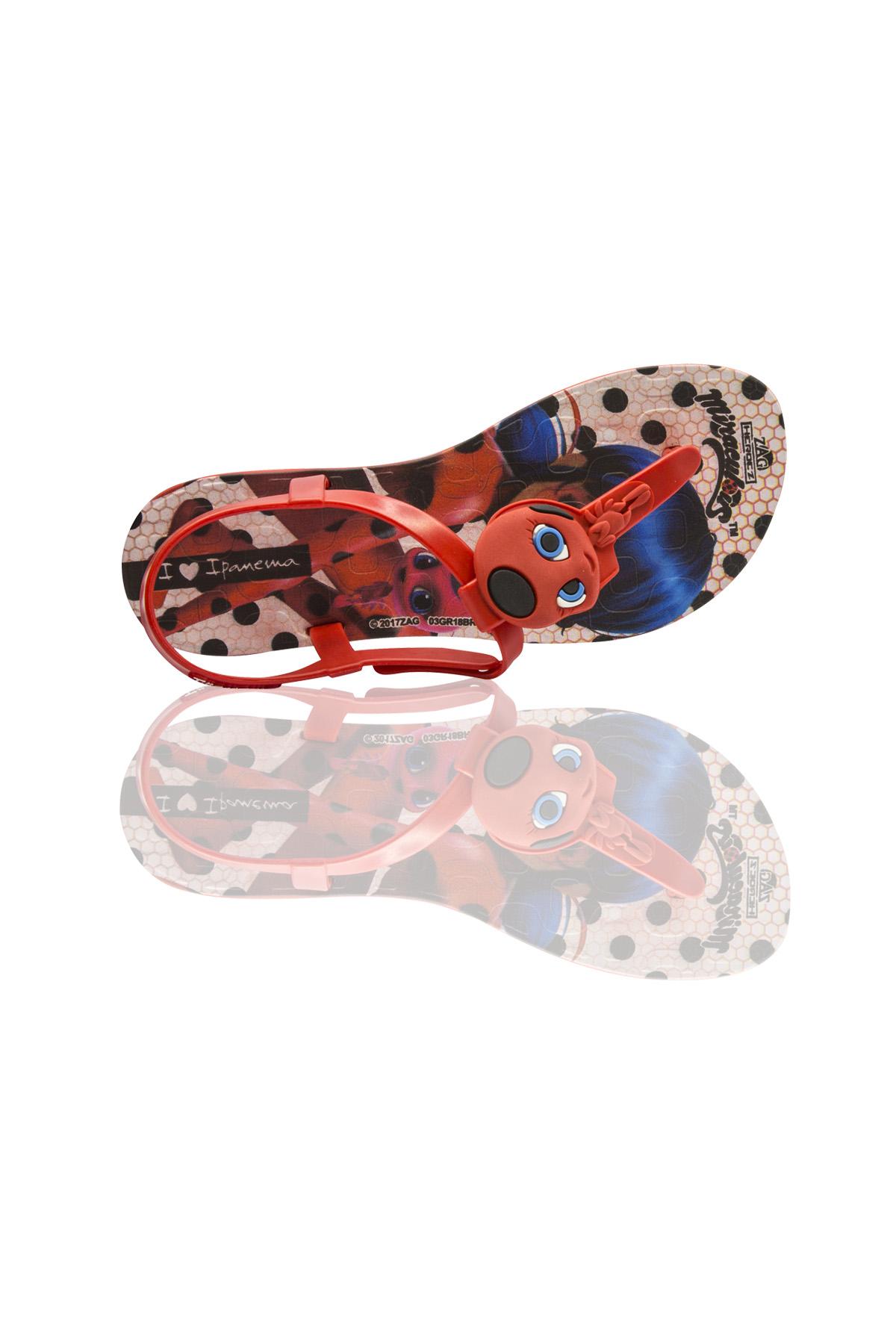 Ladybug Çocuk Sandalet Kırmızı/Siyah 30/35