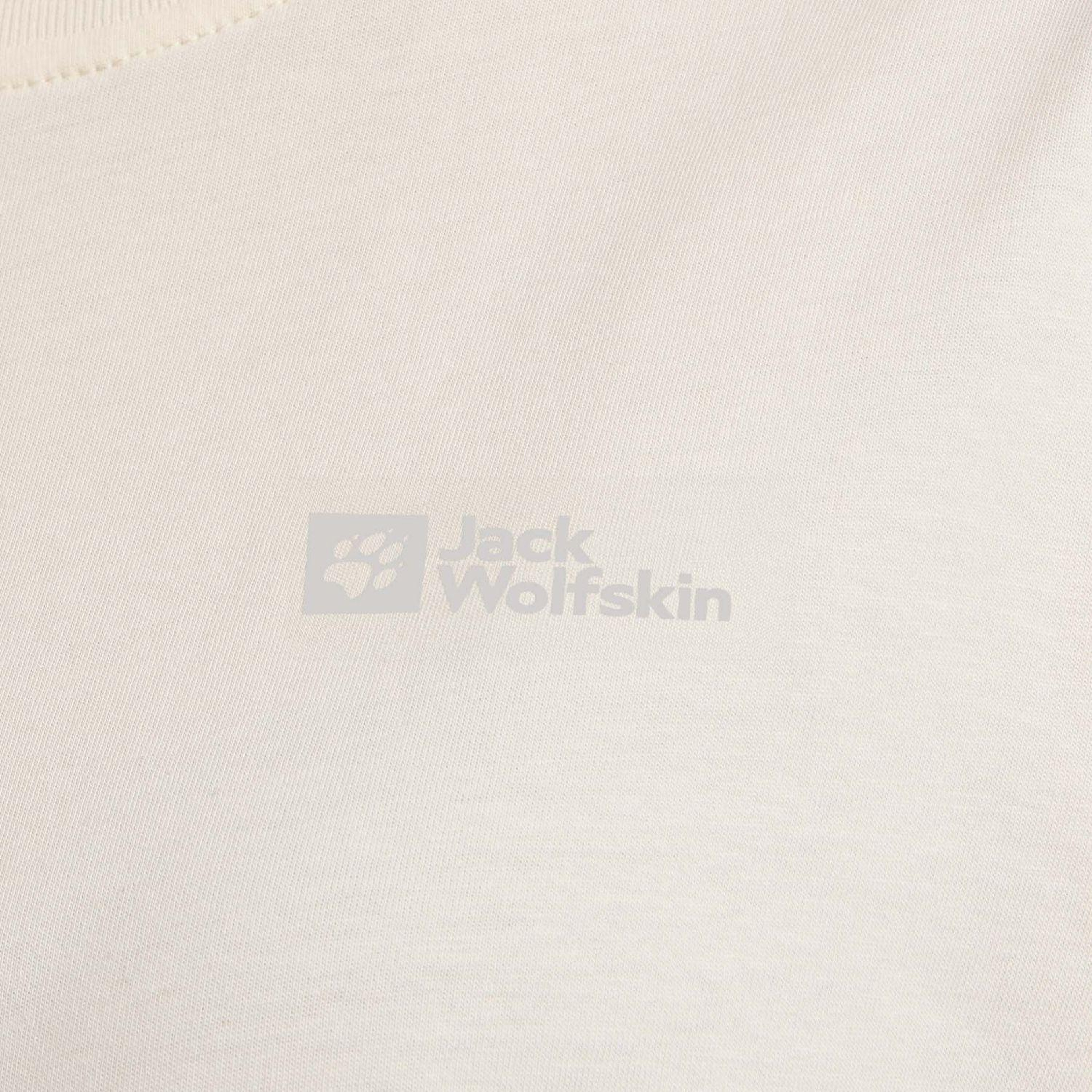 Jack Wolfskin Essential T Kadın Beyaz Tişört