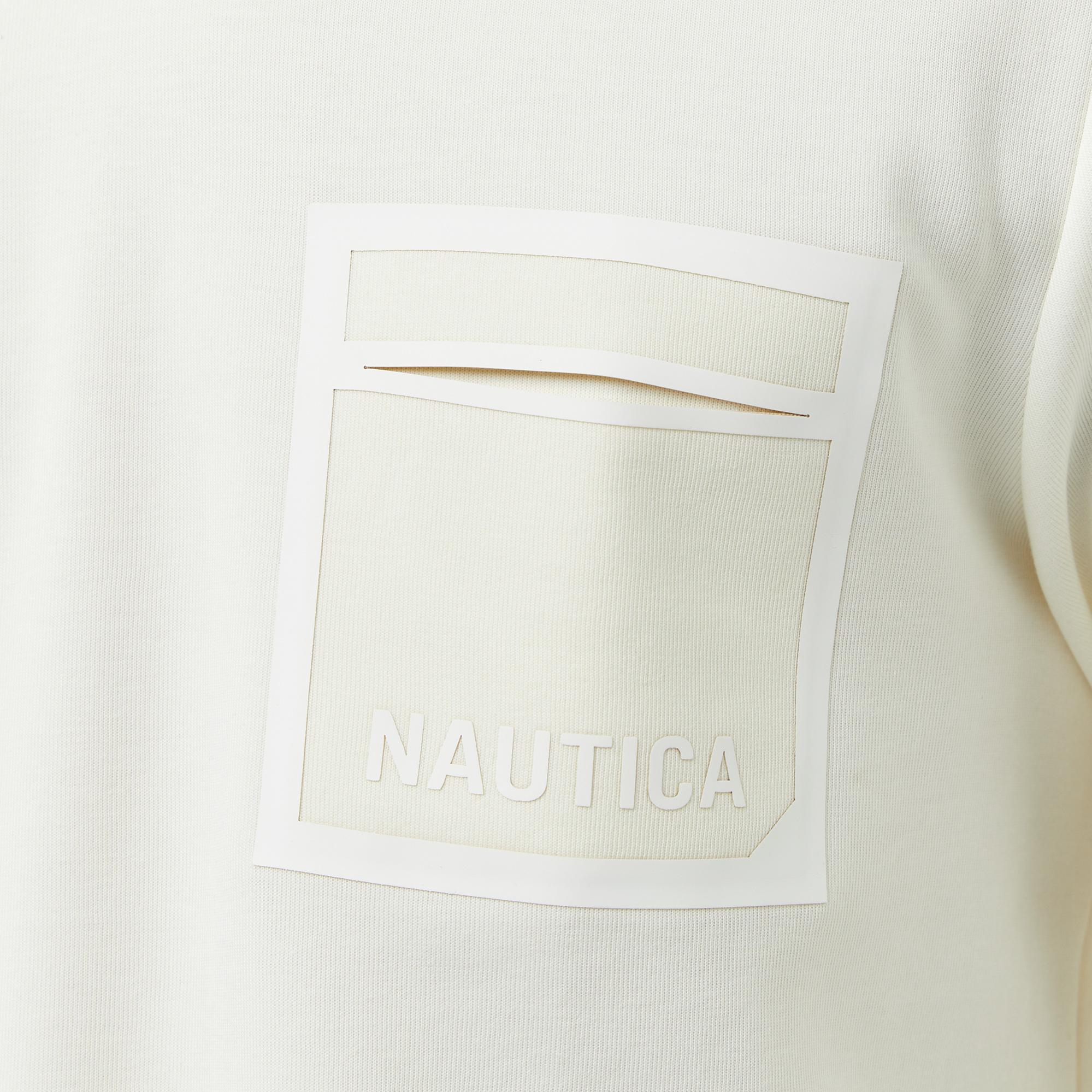 Nautica Erkek Beyaz Regular Fit Sweatshirt