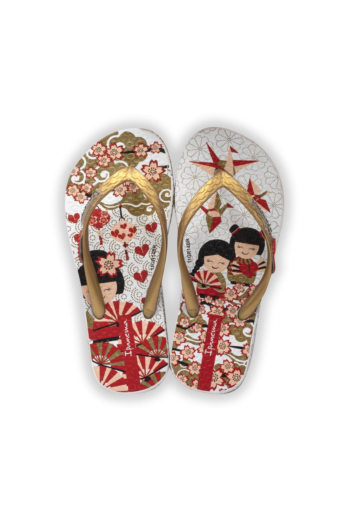 Unique Çocuk Parmak Arası Terlik Kırmızı 25/36