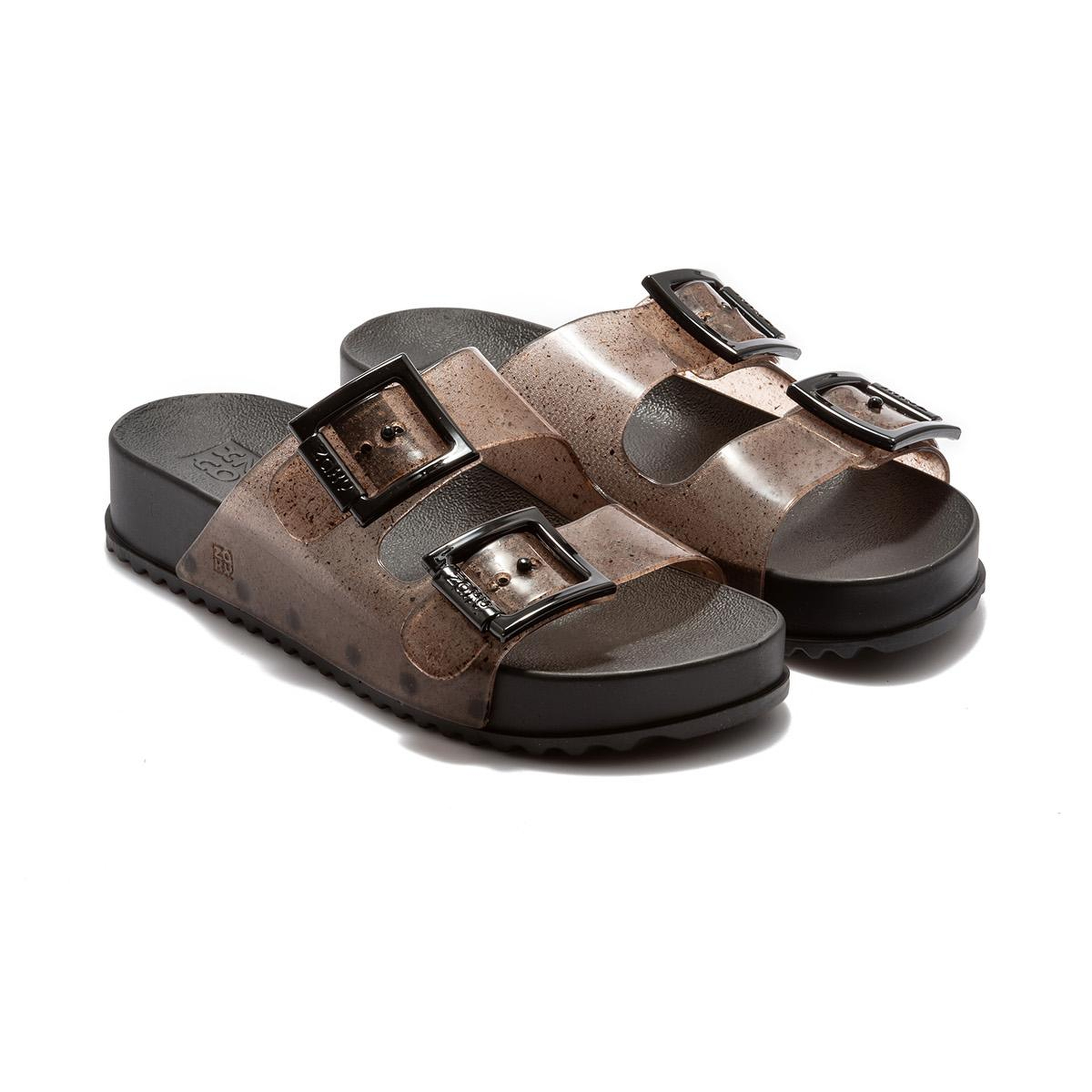 Partner Çift Bantlı Kadın Terlik Şeffaf Siyah 35/42