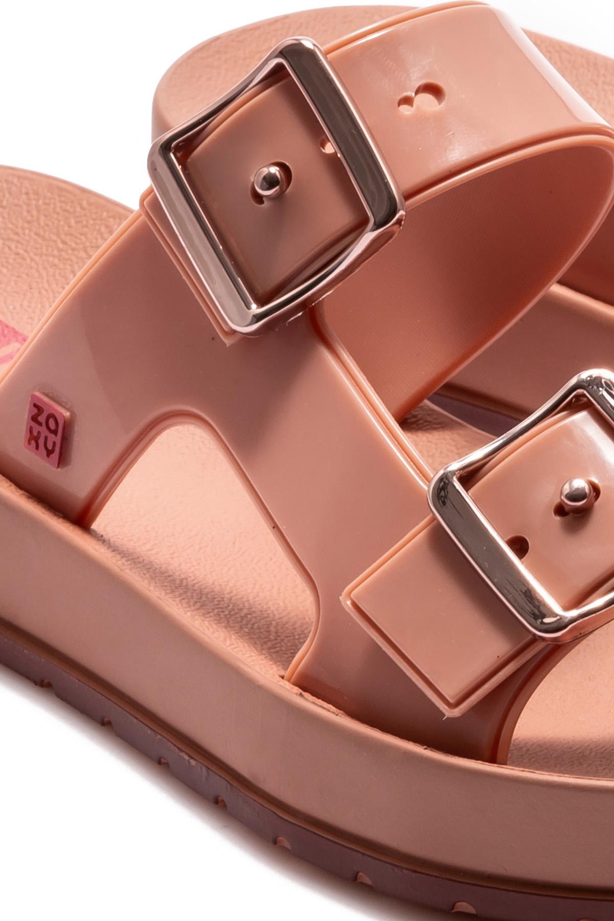 Flash Slide Çift Bantlı Ad Kadın Terlik Pudra 35/42