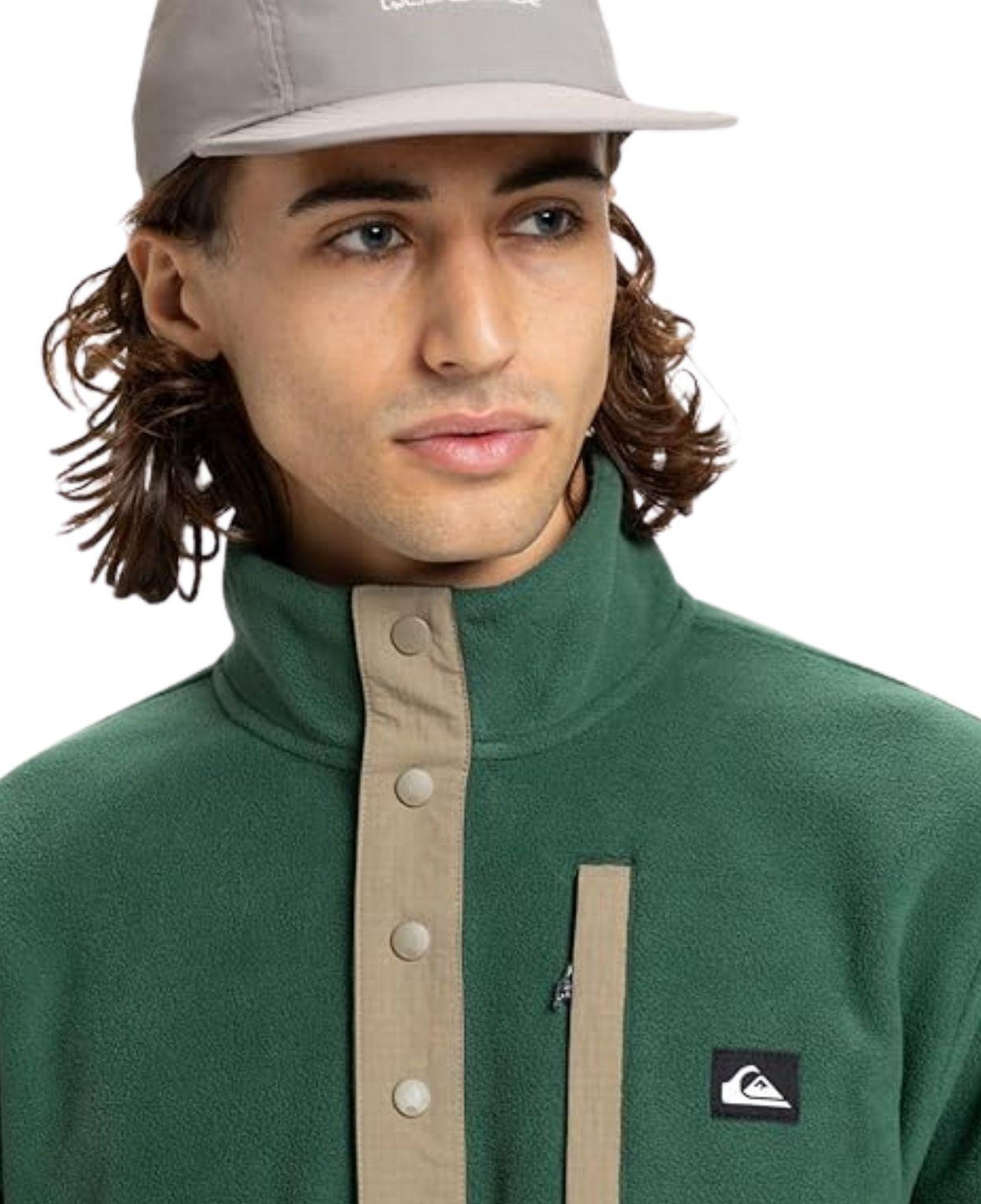 Quiksilver No Destination Hs Erkek Yeşil Polar Ceket