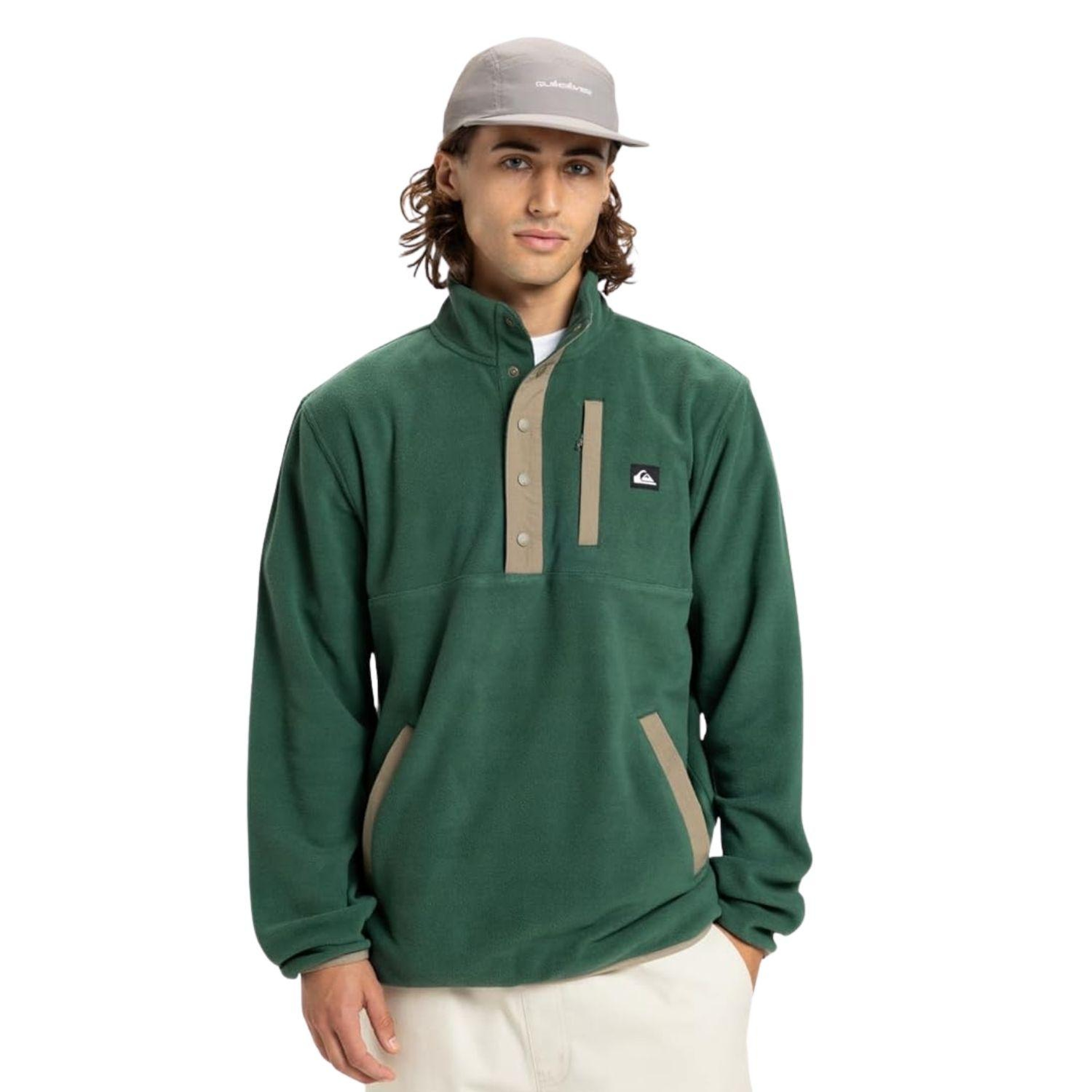 Quiksilver No Destination Hs Erkek Yeşil Polar Ceket