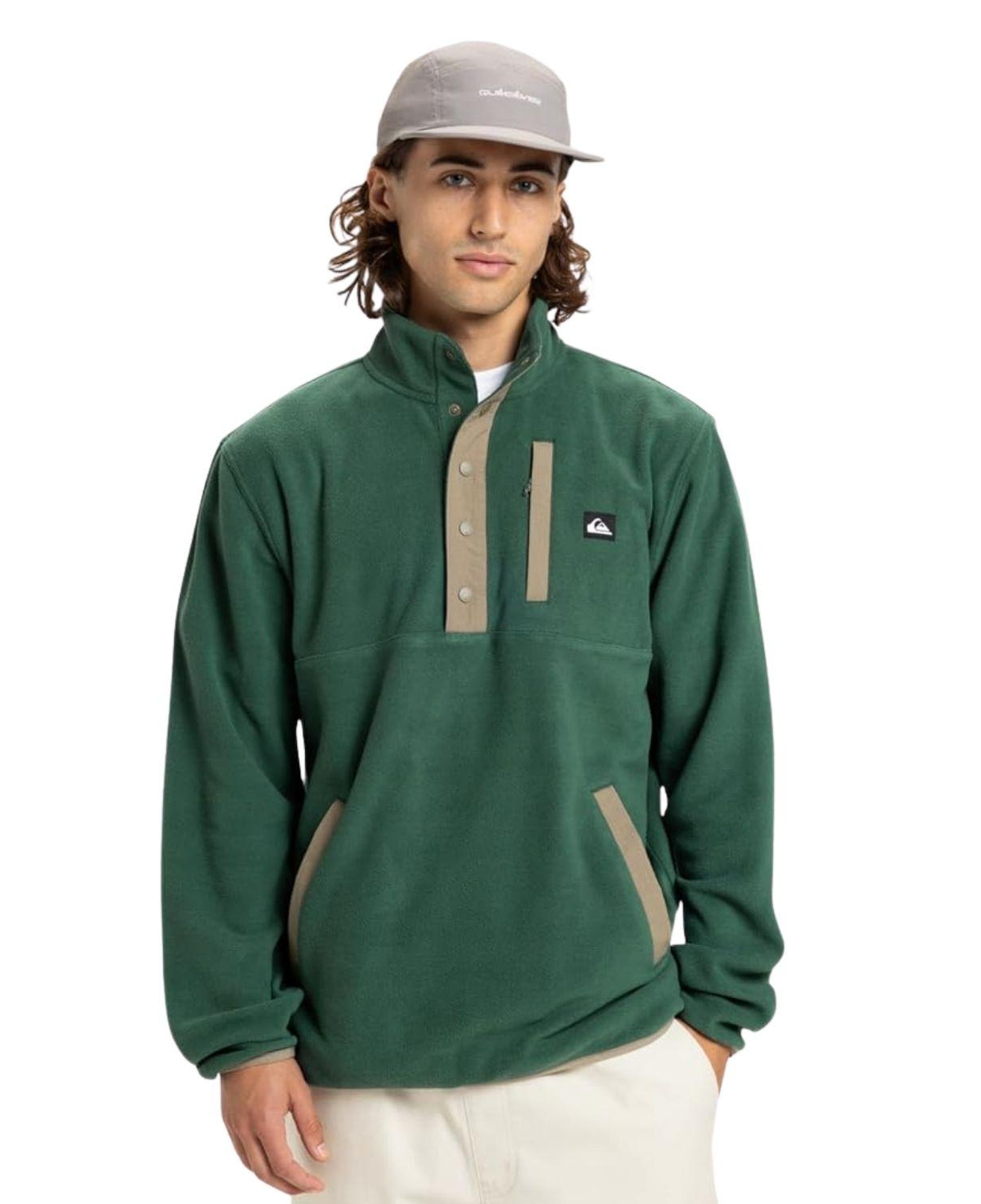 Quiksilver No Destination Hs Erkek Yeşil Polar Ceket