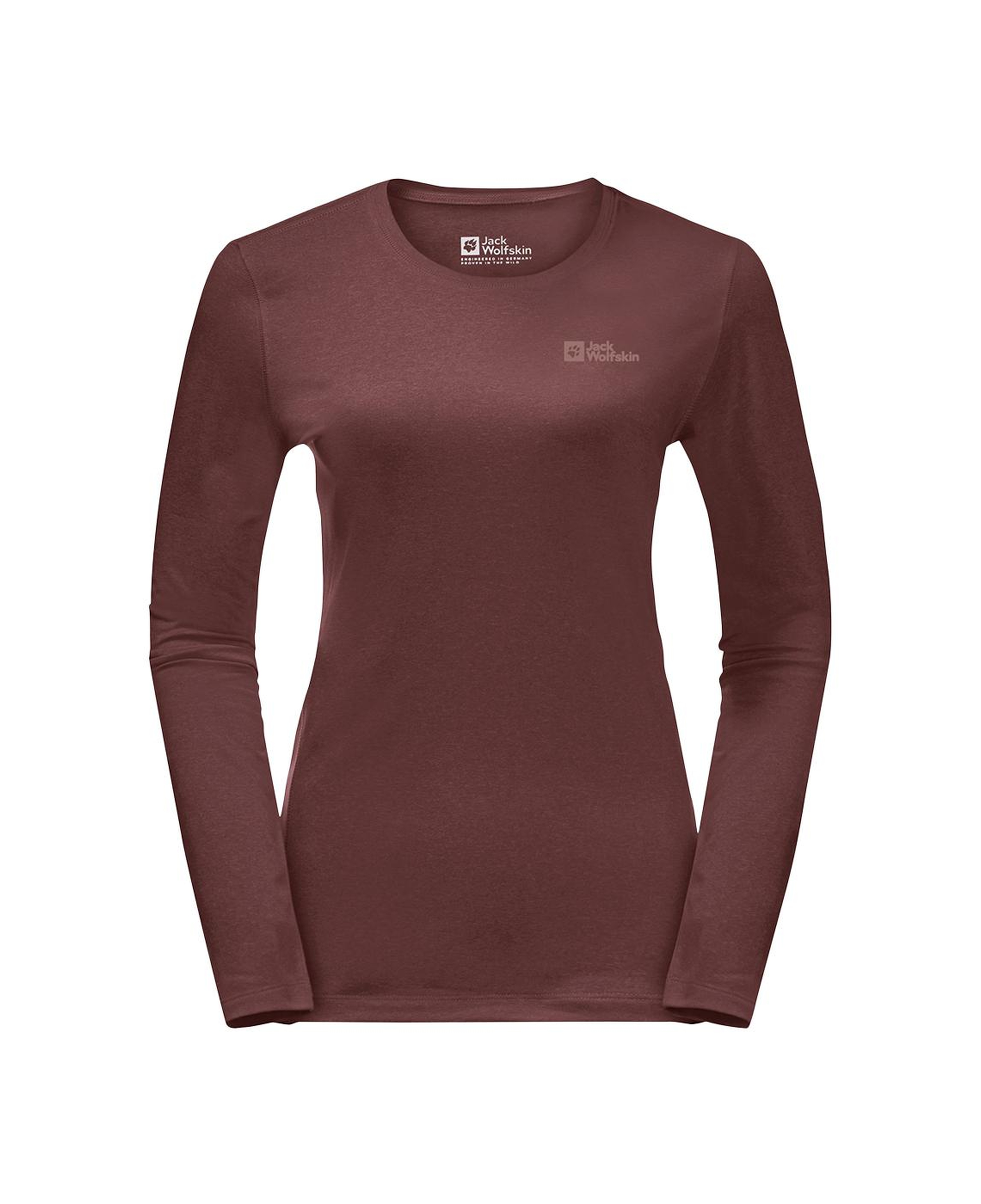 Jack Wolfskin Sky Thermal L/s Kadın Kırmızı İçlik Üst