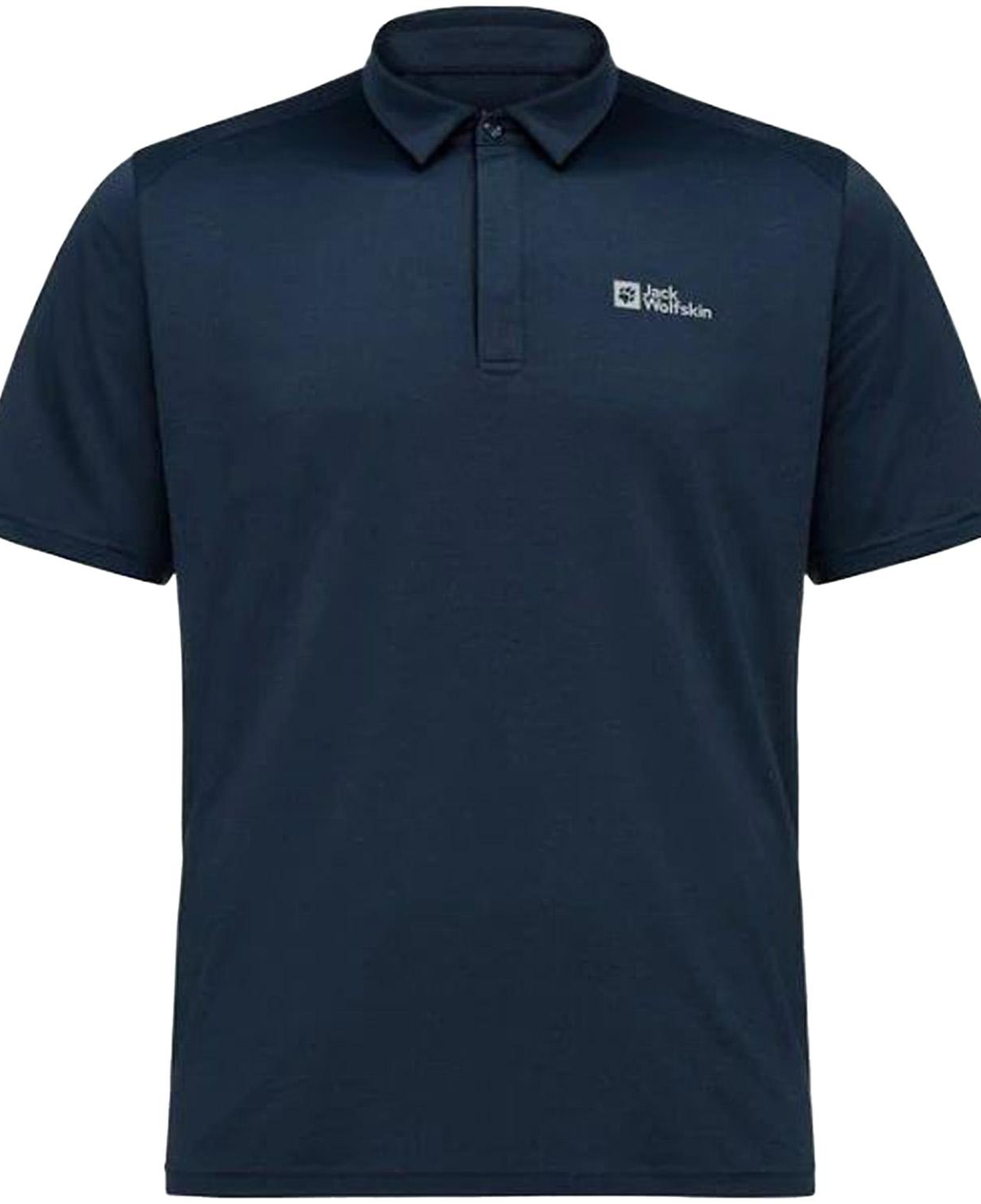 Jack Wolfskin Delgami Polo Erkek Mavi Polo Tişört