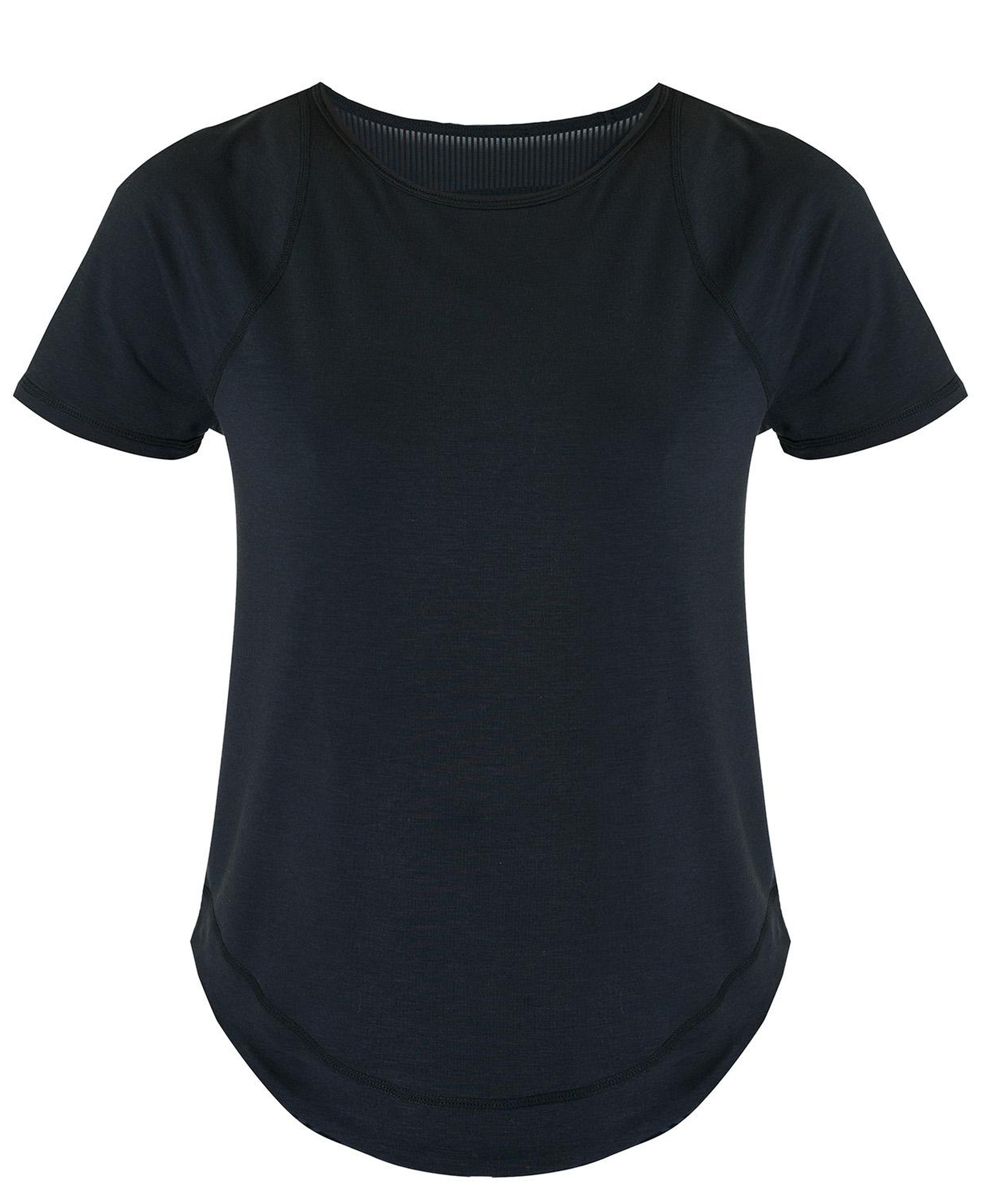 Sweaty Betty Breathe Easy Short Sleeve Top Kadın Siyah Koşu Tişört