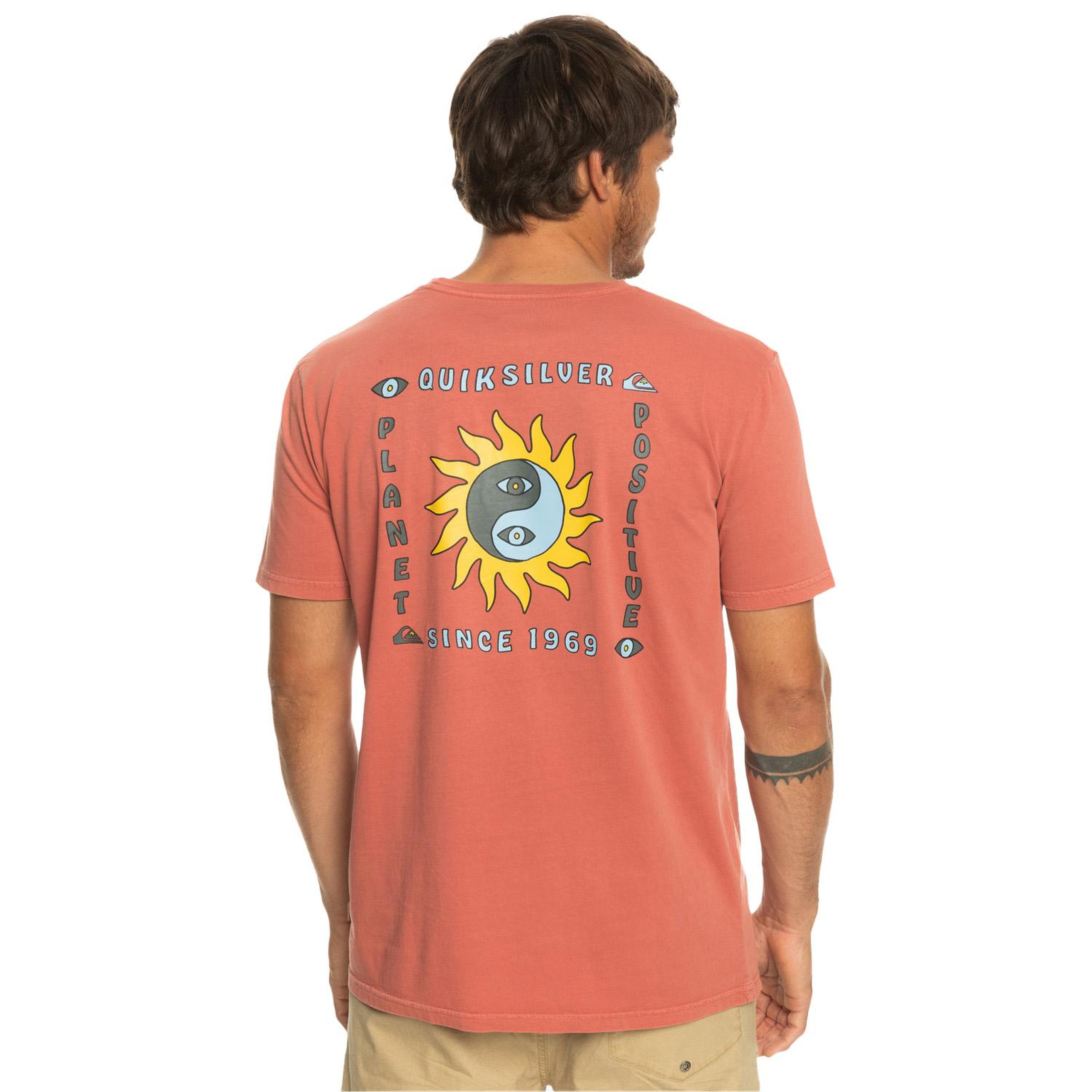 Quiksilver Planetpositive Erkek Kırmızı Tişört