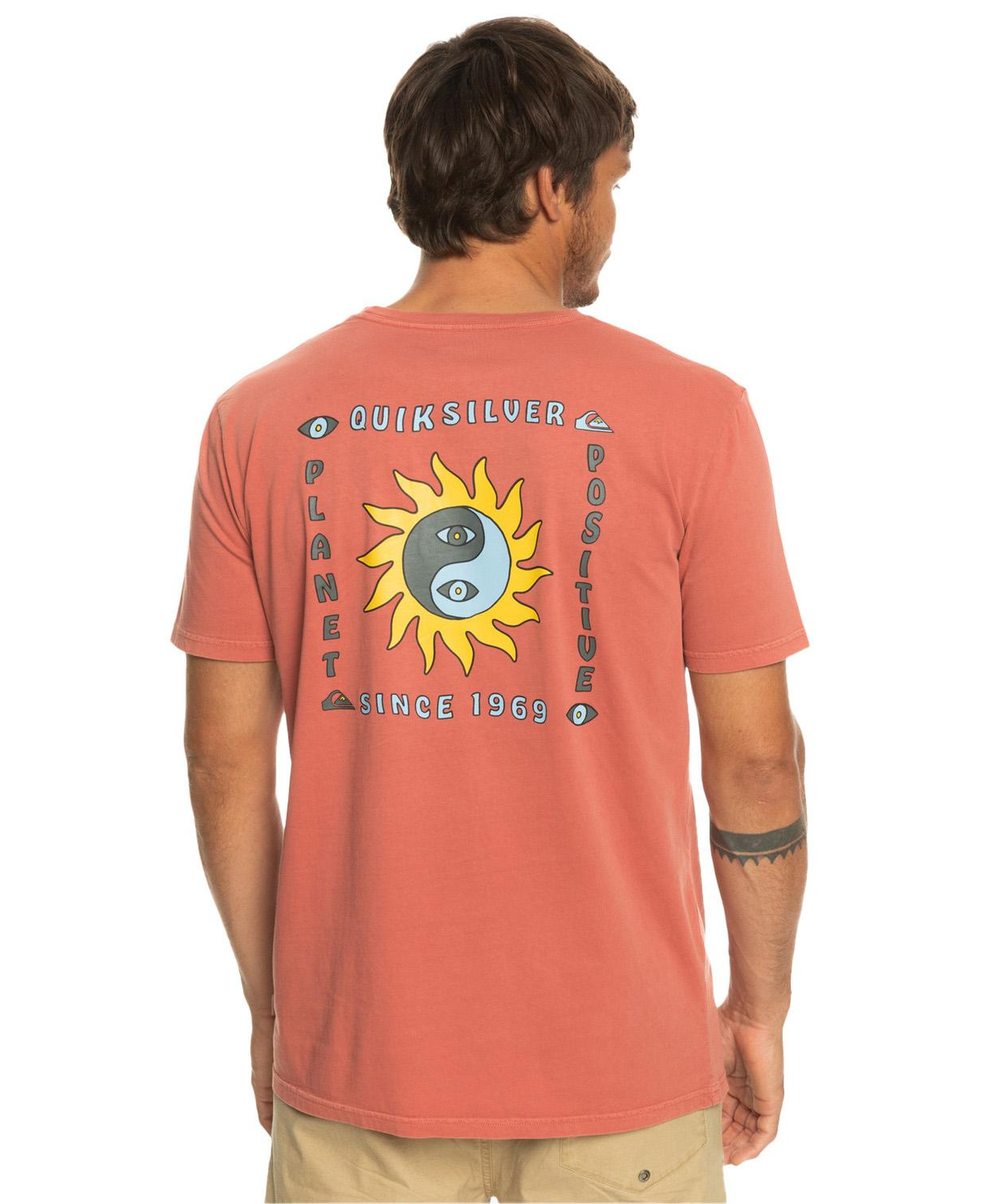 Quiksilver Planetpositive Erkek Kırmızı Tişört