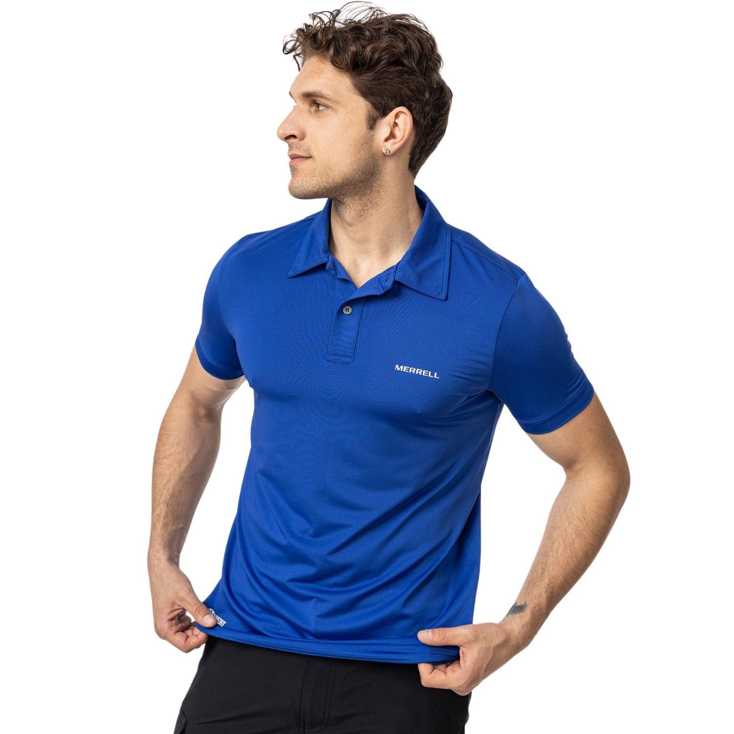 Merrell Pro Erkek Mavi Polo Tişört