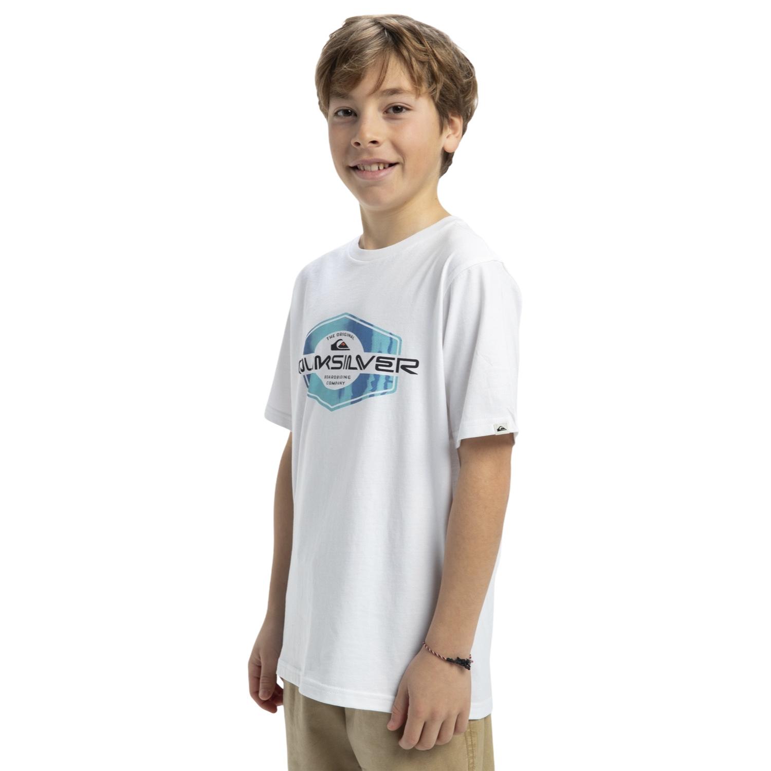 Quiksilver Ev Locked Up Yth Erkek Çocuk Beyaz Tişört