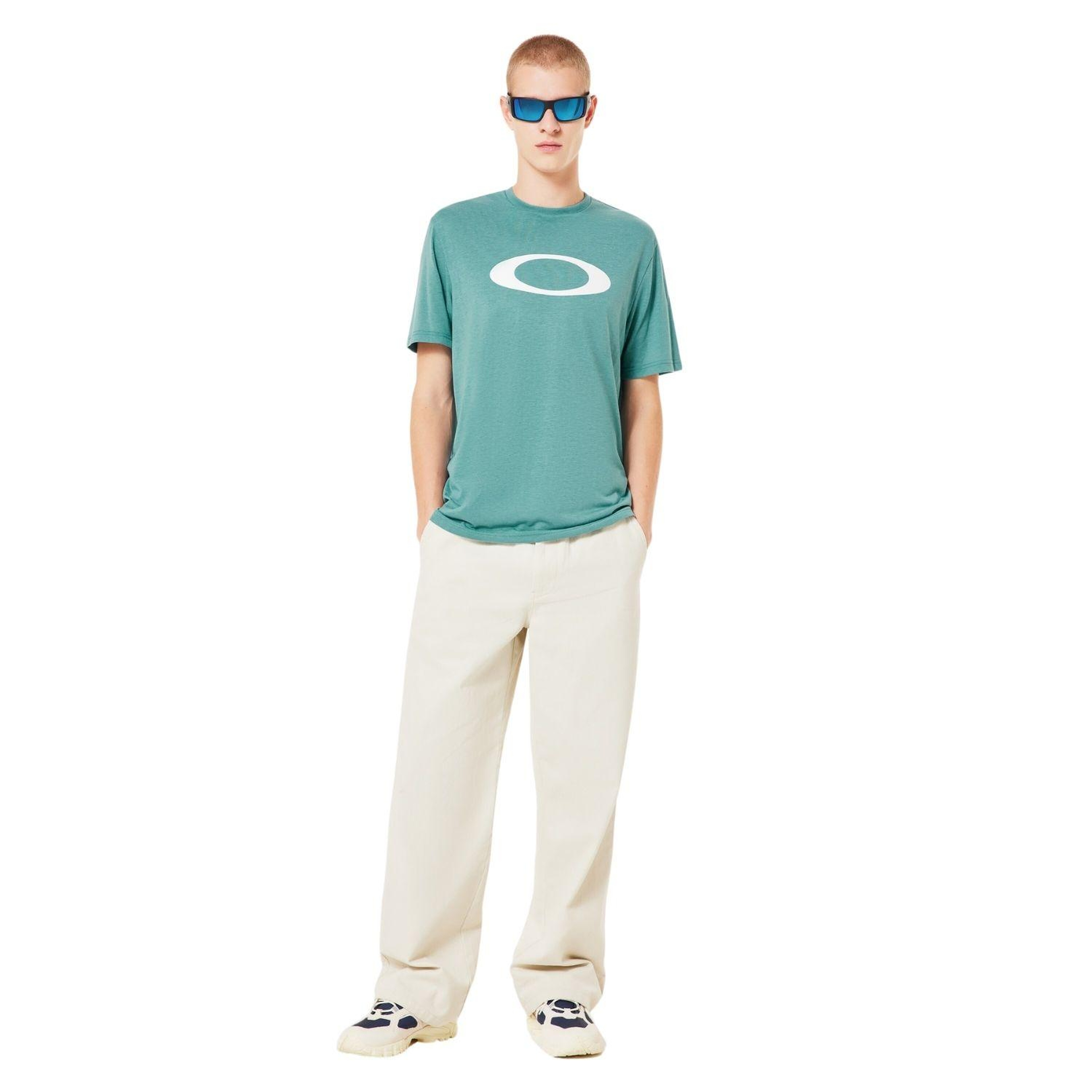 Oakley O-bold Ellipse Erkek Mavi Tişört