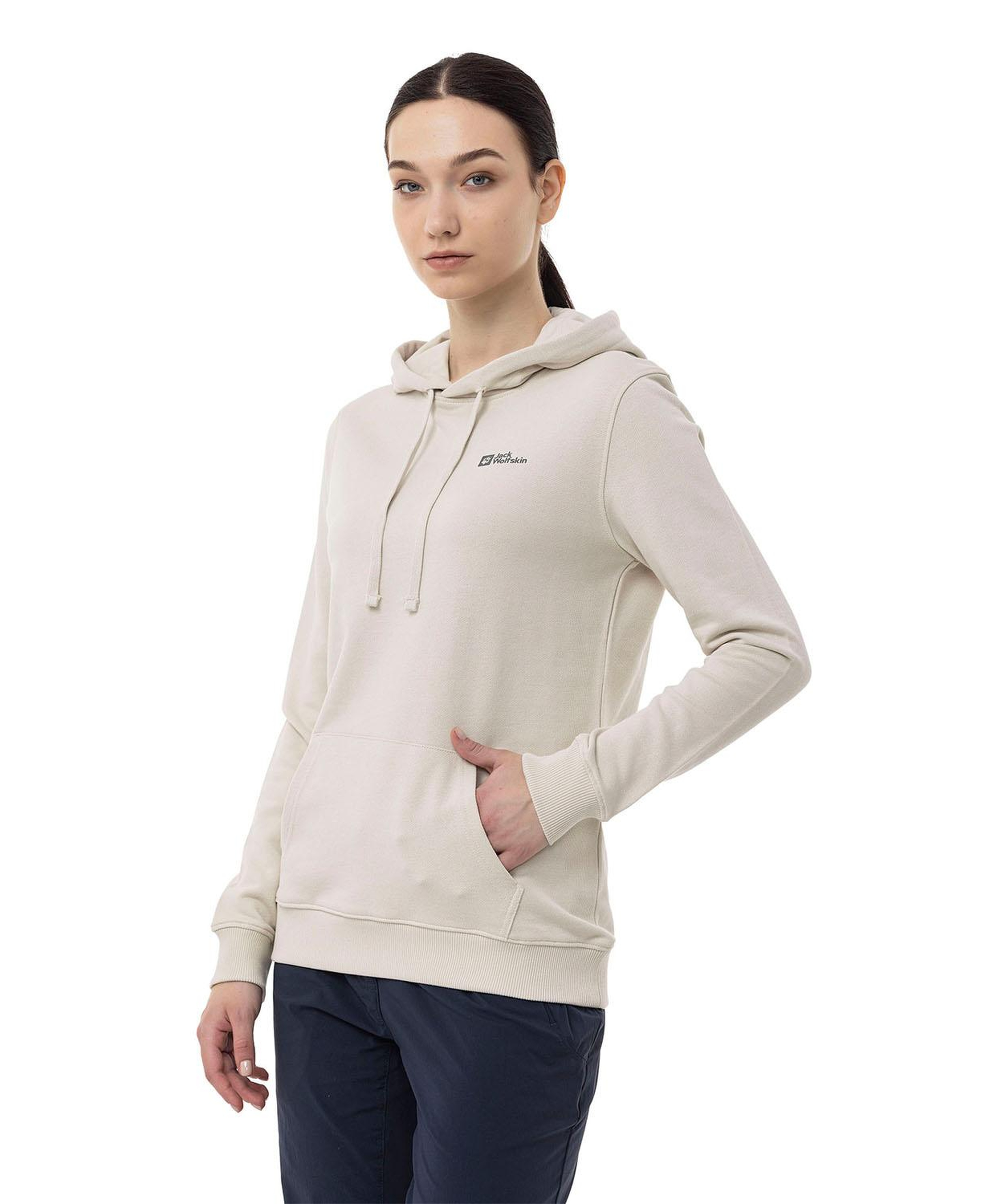 Jack Wolfskin Alice Hoody Kadın Bej Sweatshirt