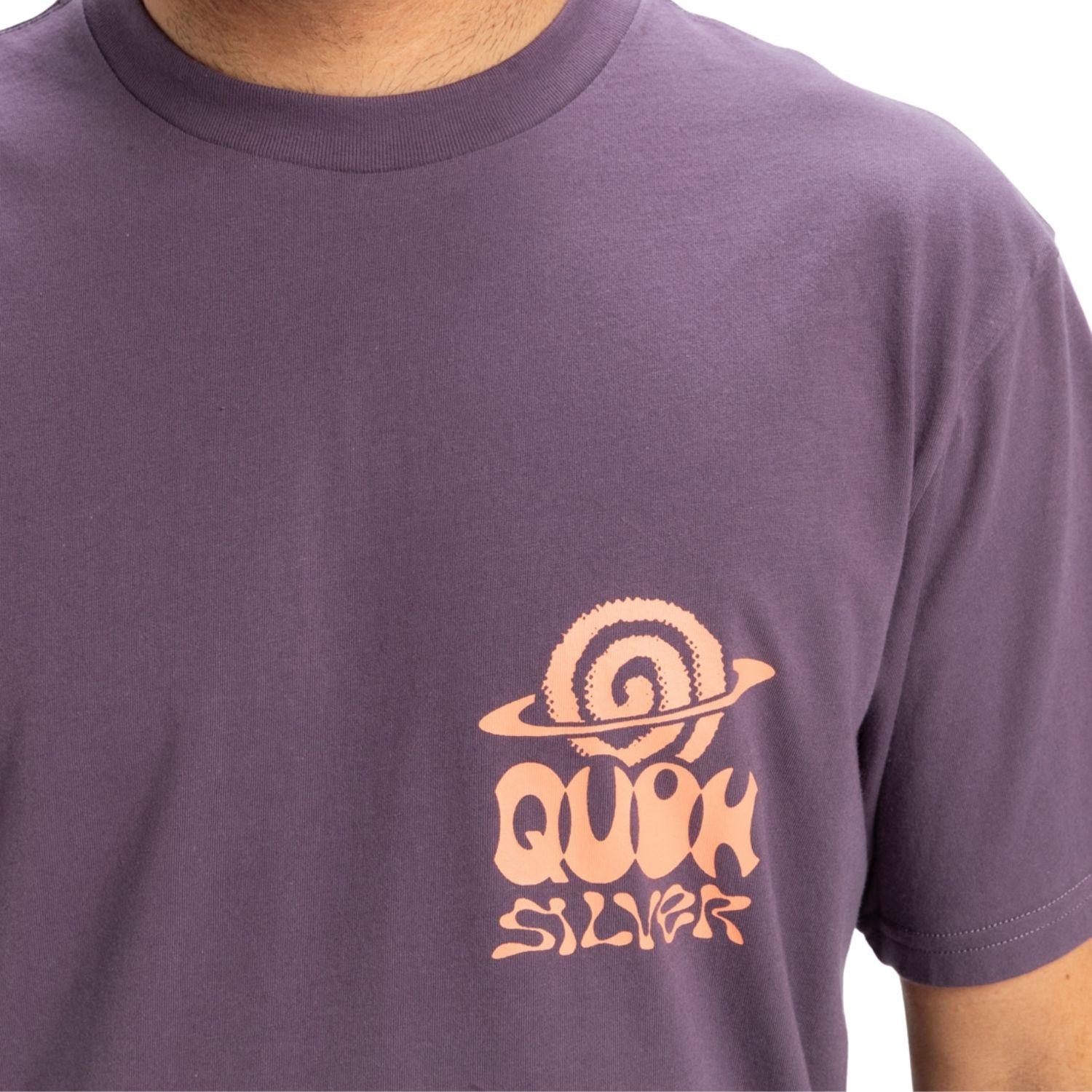 Quiksilver Ev Cosmic Vibrations Erkek Mor Tişört