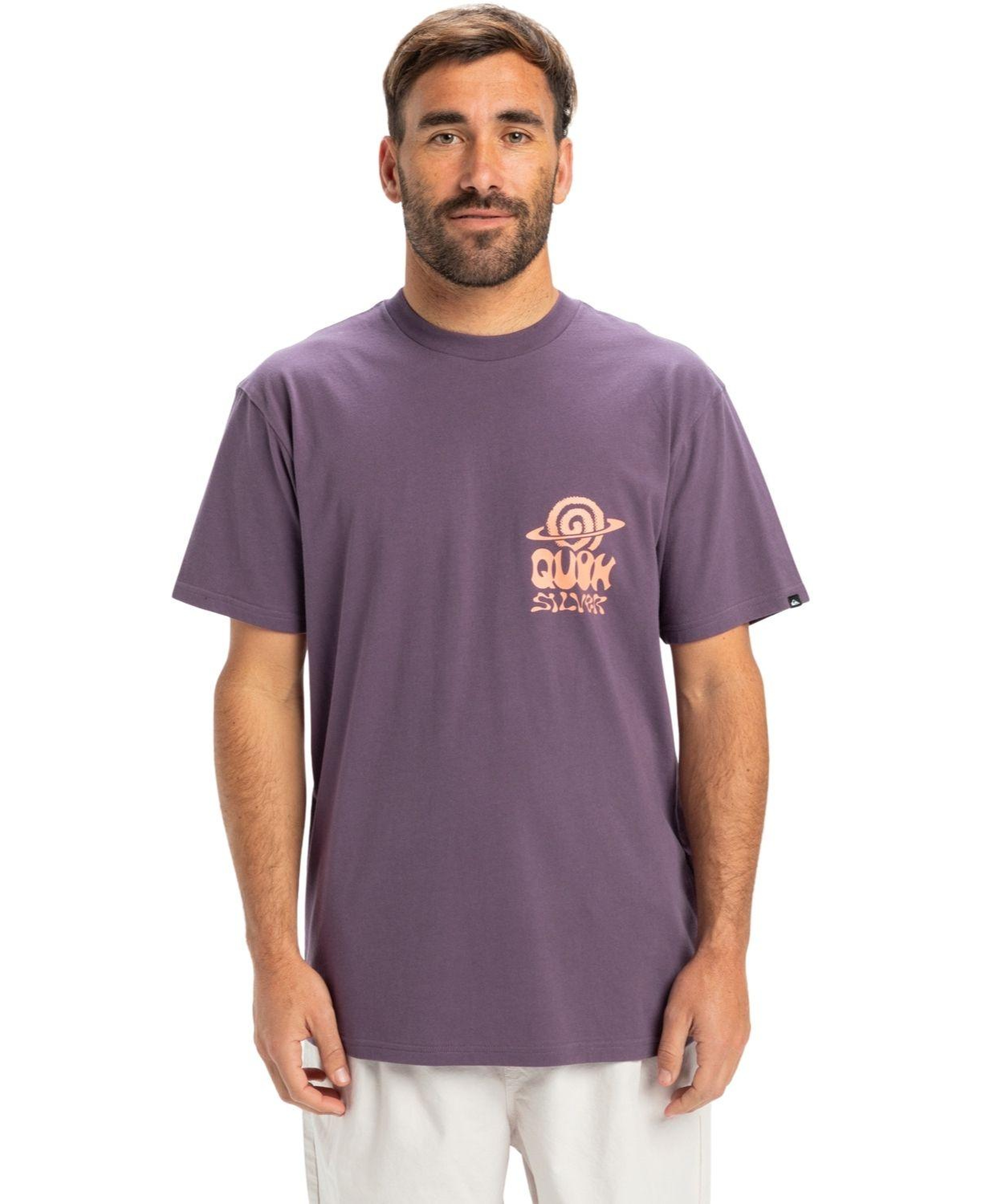 Quiksilver Ev Cosmic Vibrations Erkek Mor Tişört