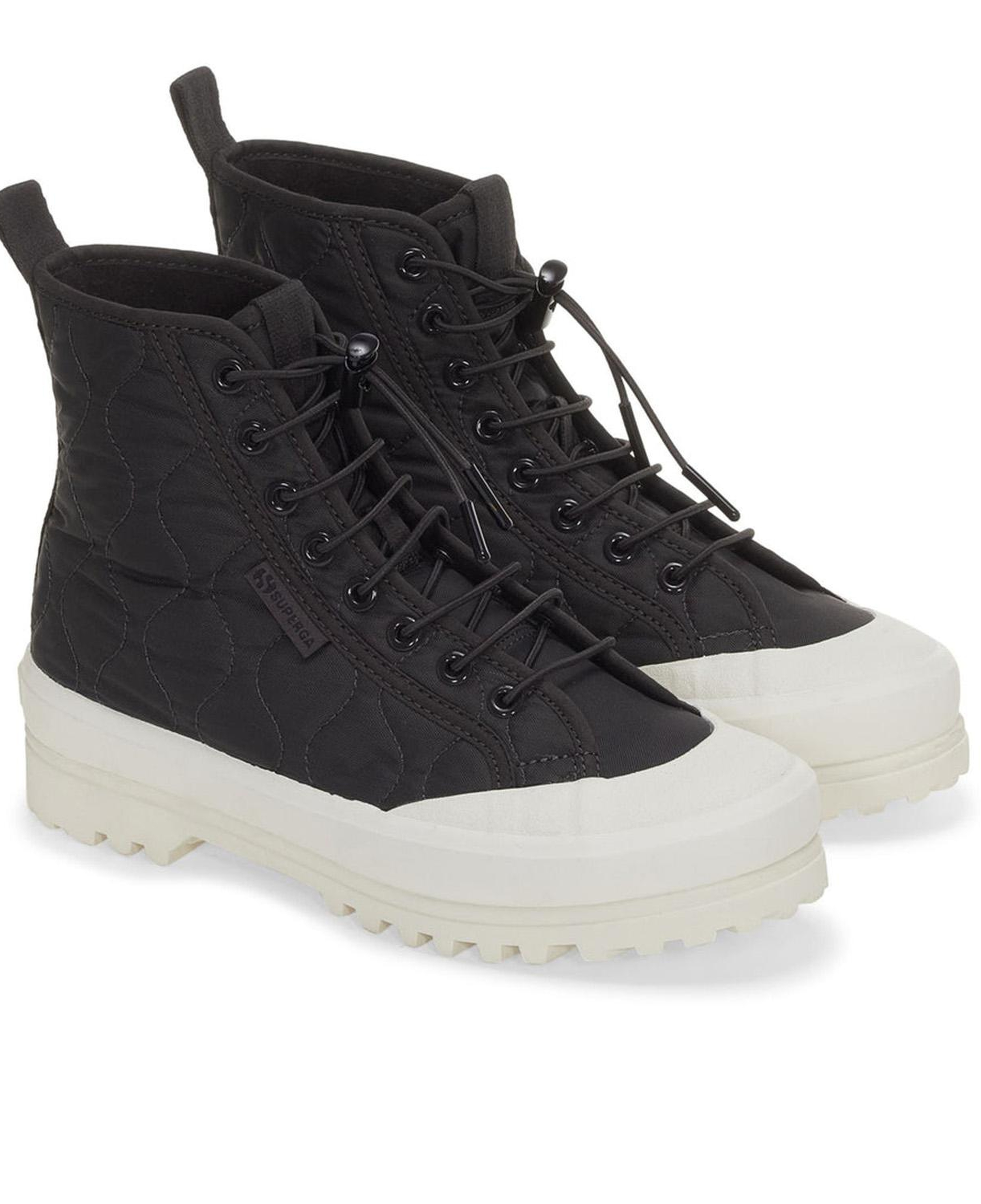 Superga 2644 Alpina Quilted Nylon Kadın Siyah Günlük Ayakkabı