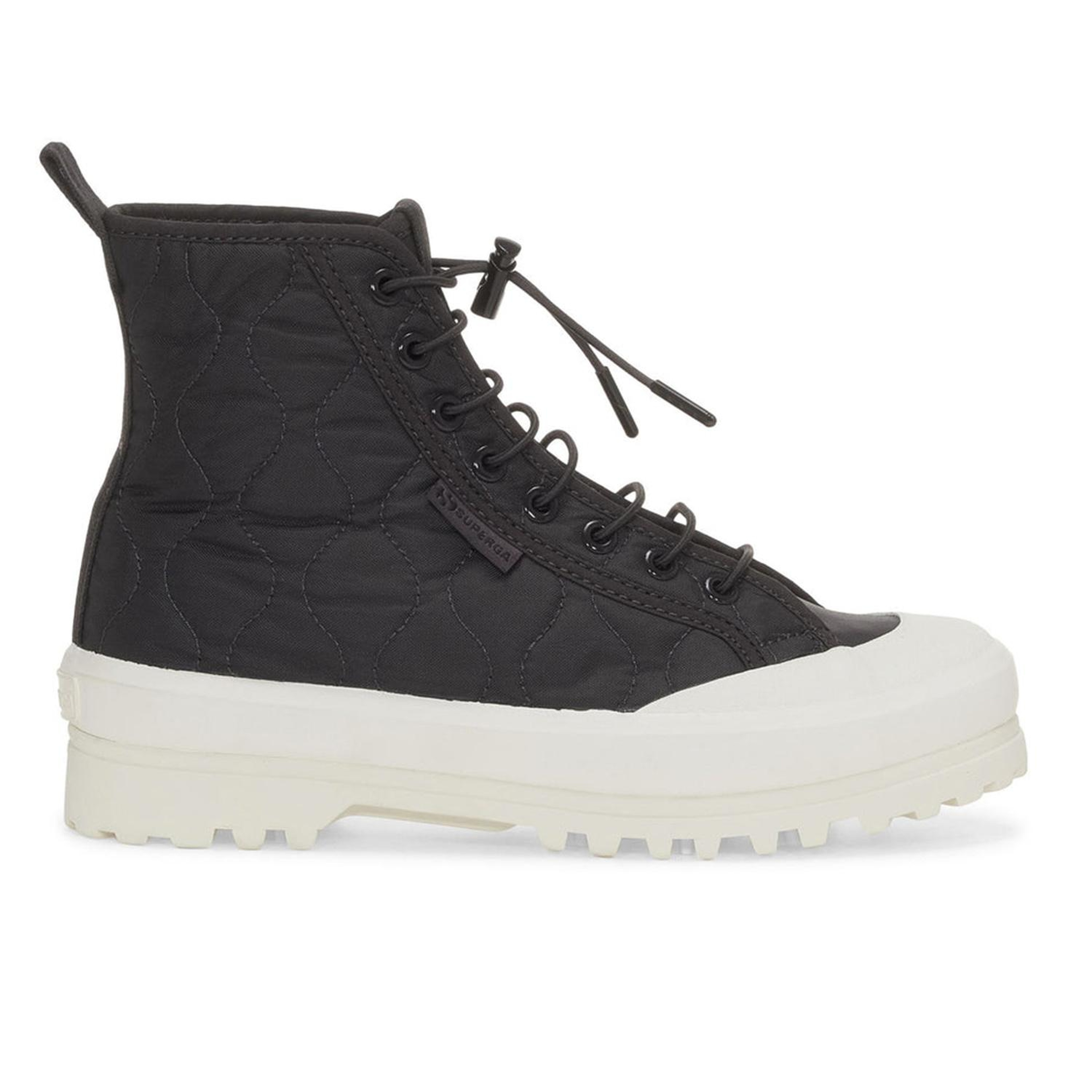 Superga 2644 Alpina Quilted Nylon Kadın Siyah Günlük Ayakkabı