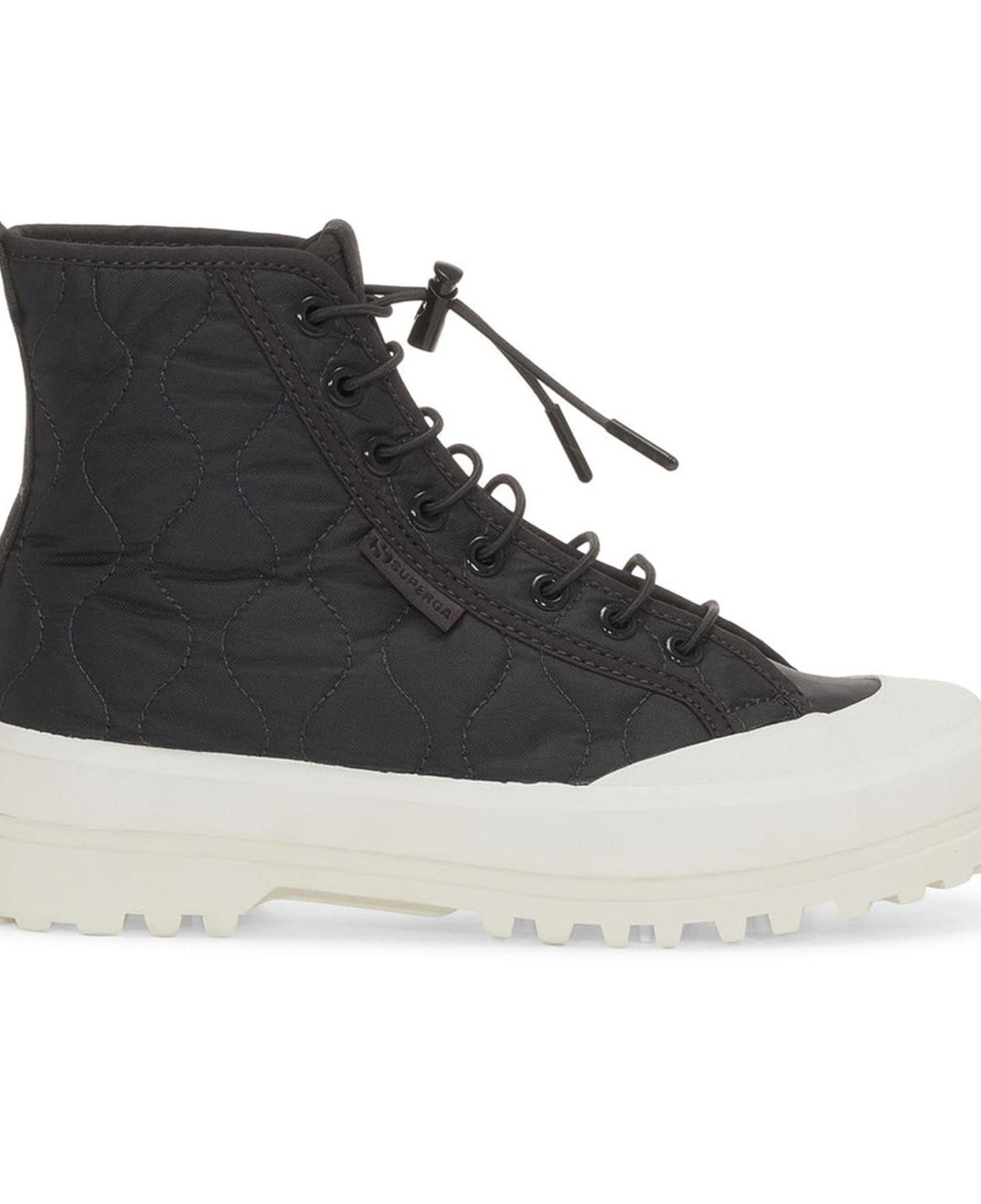 Superga 2644 Alpina Quilted Nylon Kadın Siyah Günlük Ayakkabı