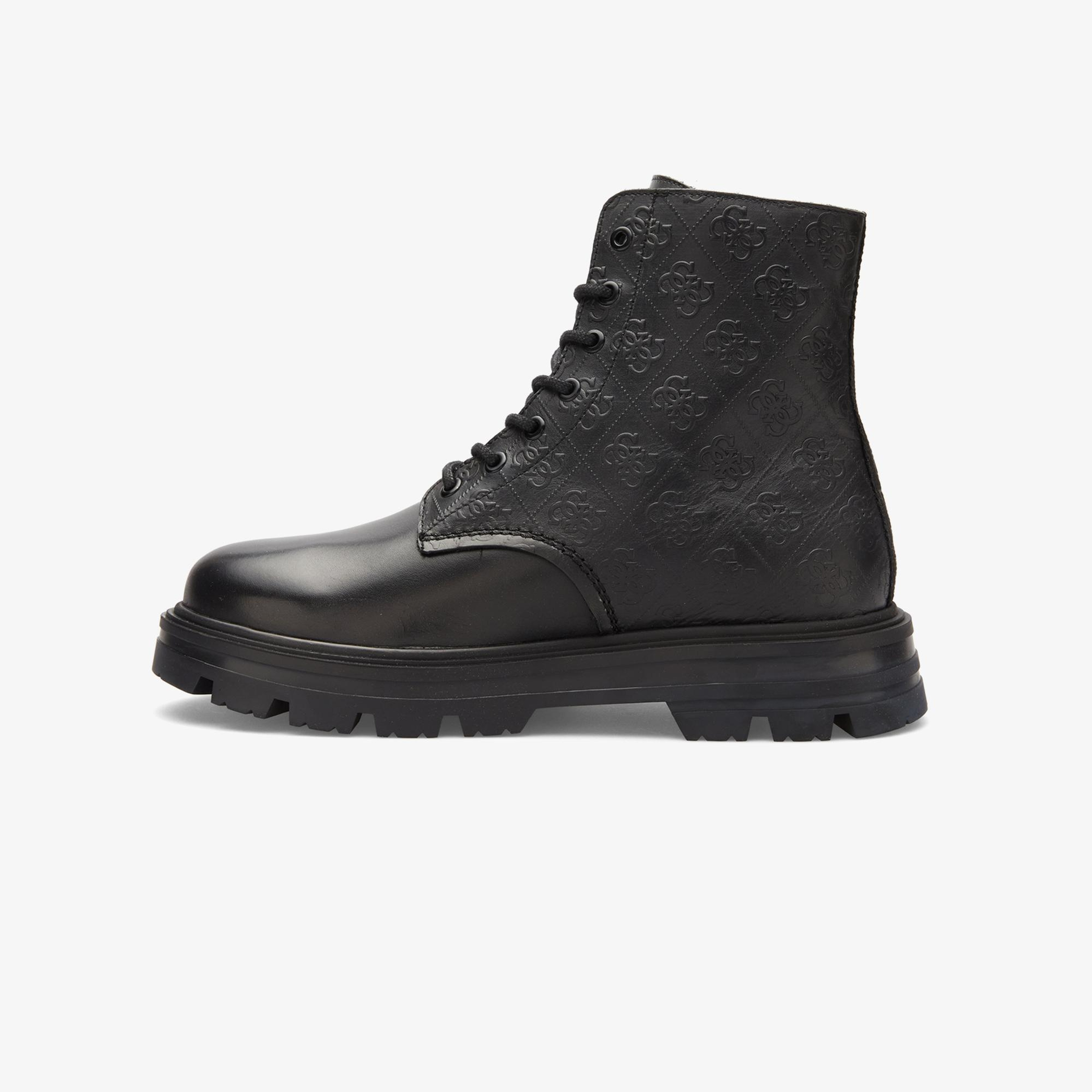 Guess Garda Deri Erkek Siyah Bot