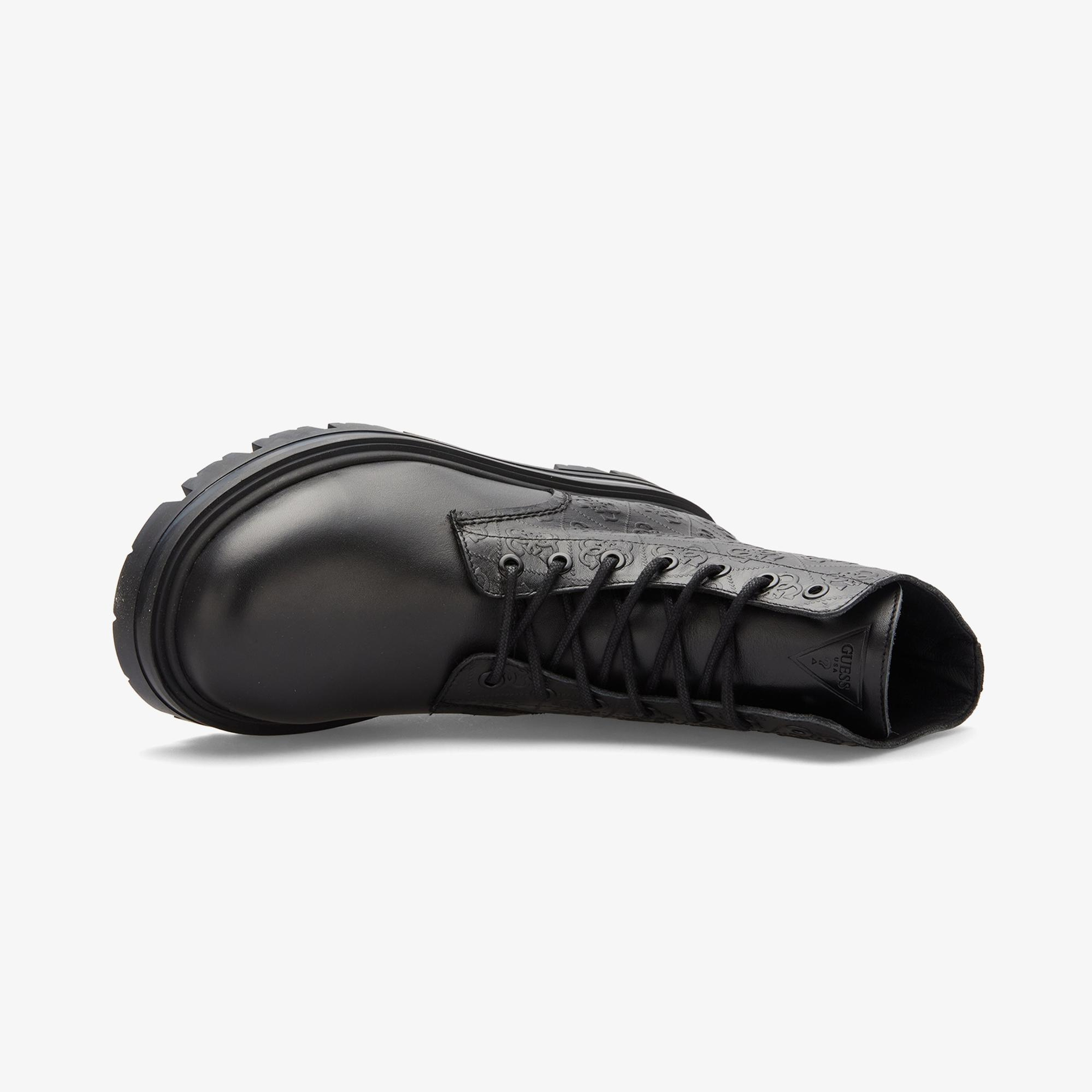 Guess Garda Deri Erkek Siyah Bot