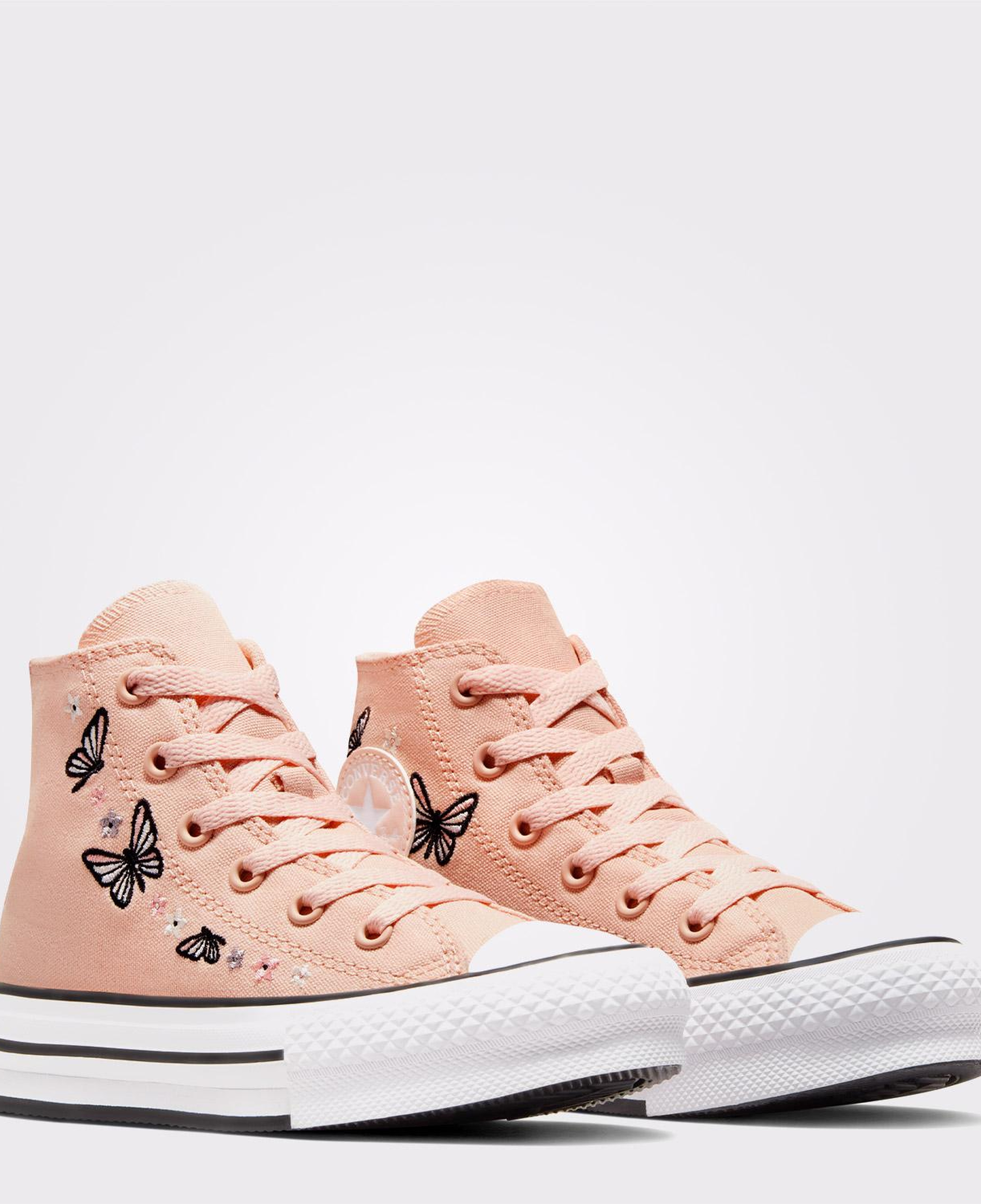 Converse Chuck Taylor All Star EVA Lift Butterflies Çocuk Pembe Platform Sneaker