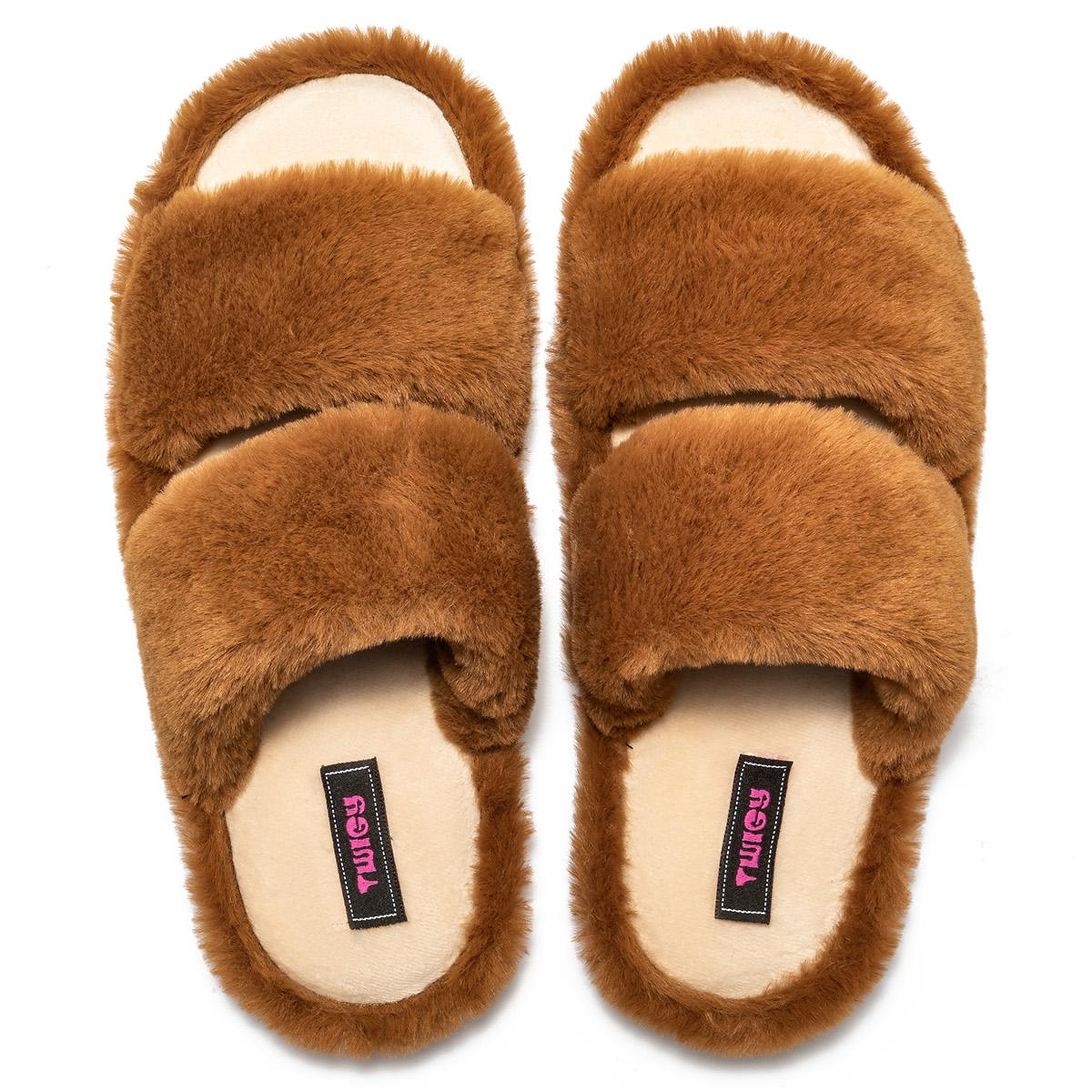 Mona Peluş Kadın Ev Terliği Kahverengi 36/41