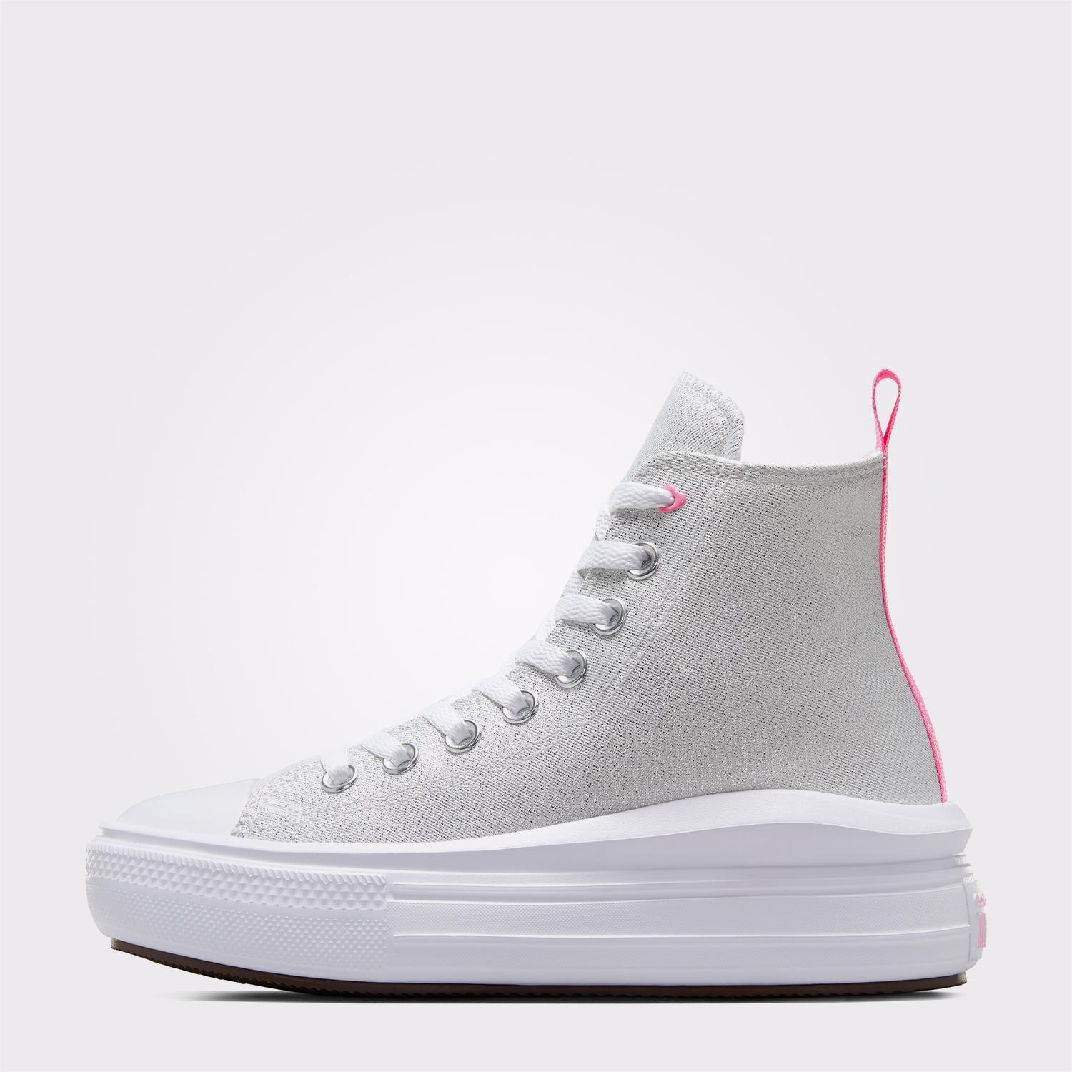 Converse Chuck Taylor All Star Move Platform Sparkle Çocuk Beyaz Sneaker