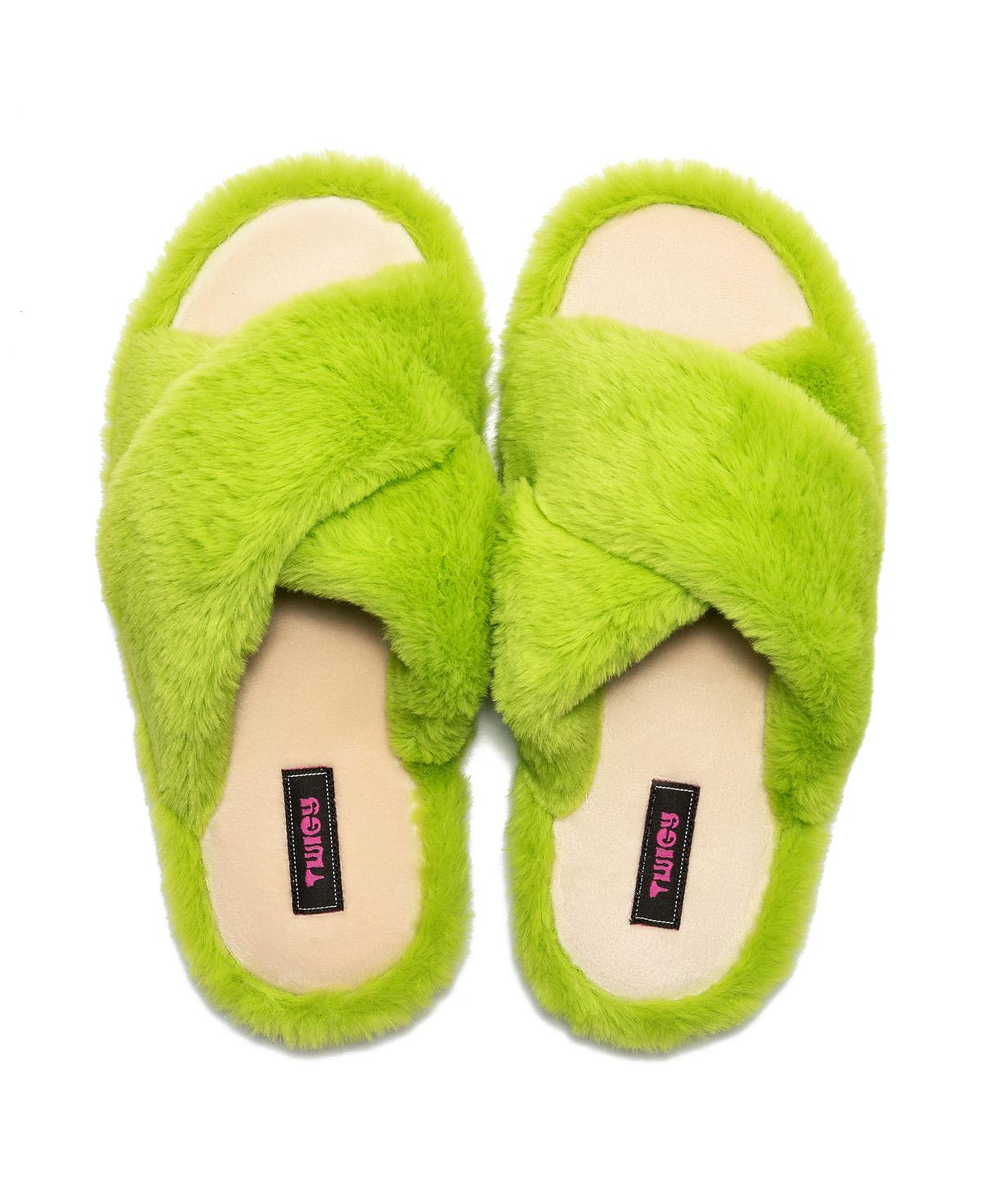 Çapraz Peluş Kadın Ev Terliği Yeşil 36/41