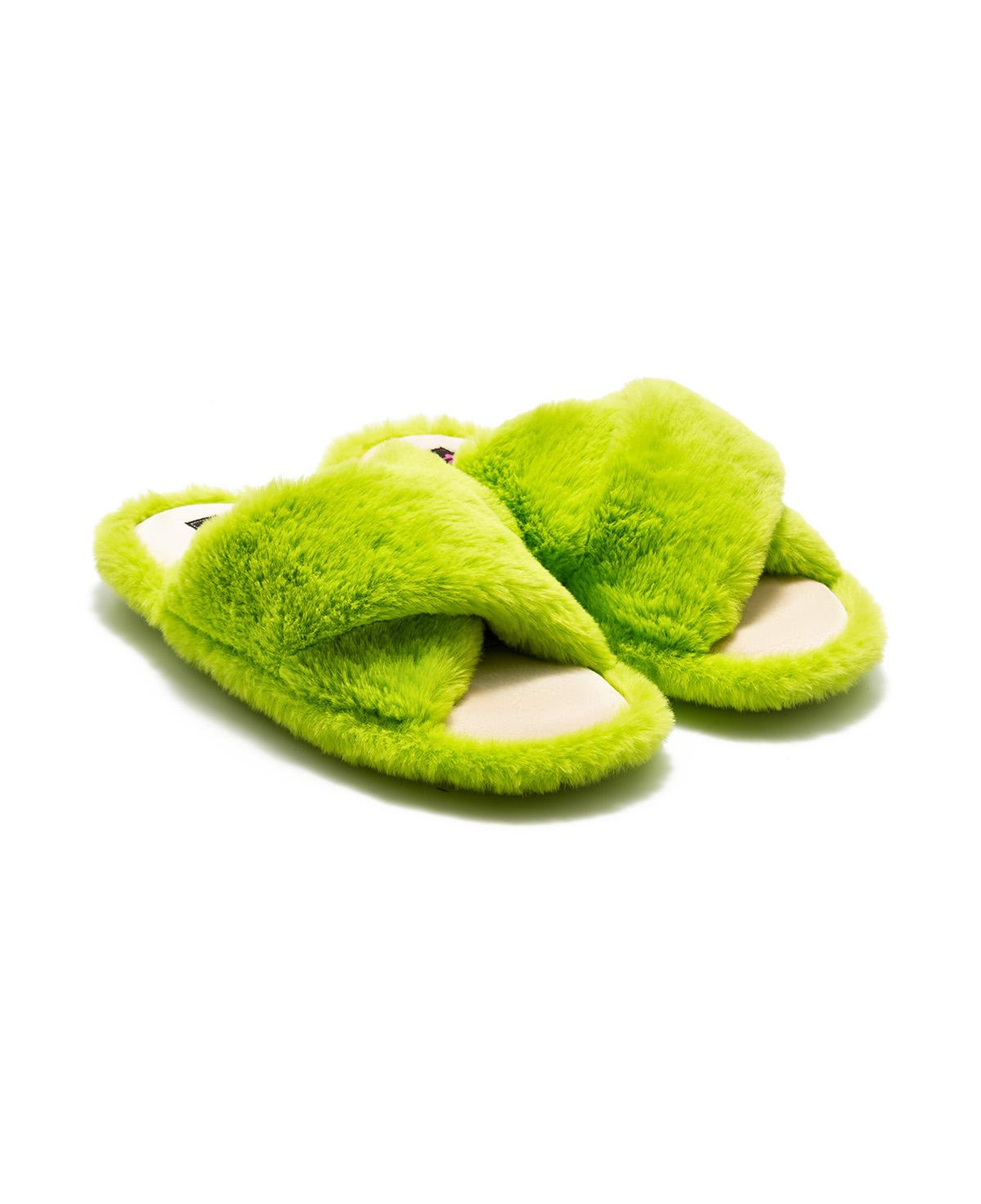 Çapraz Peluş Kadın Ev Terliği Yeşil 36/41